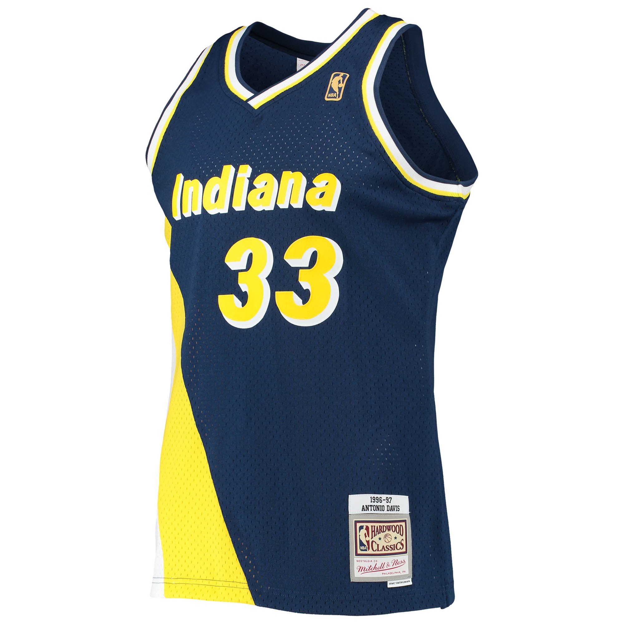 Antonio Davis Indiana Pacers Mitchell & Ness Hardwood Classics Swingman Jersey - Navy