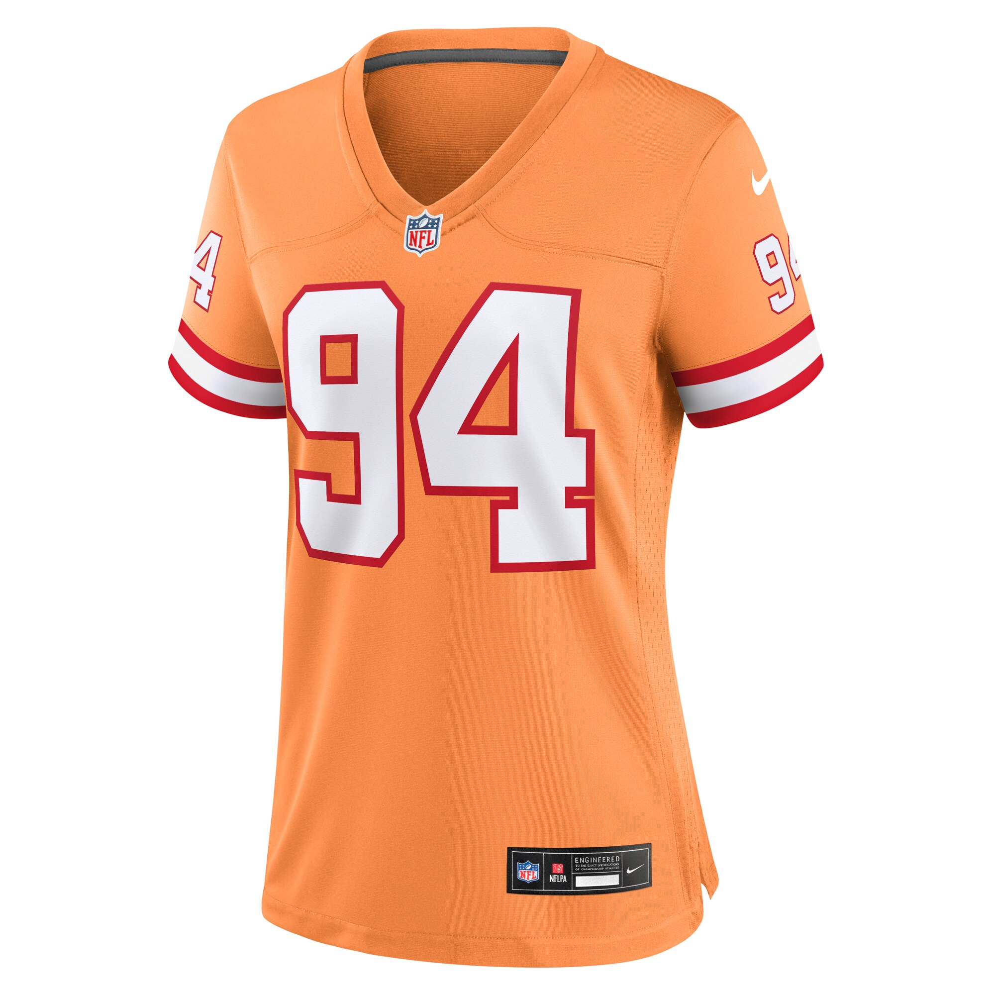 Calijah Kancey Tampa Bay Buccaneers Nike Women's Alternate Team Game Jersey -  Orange