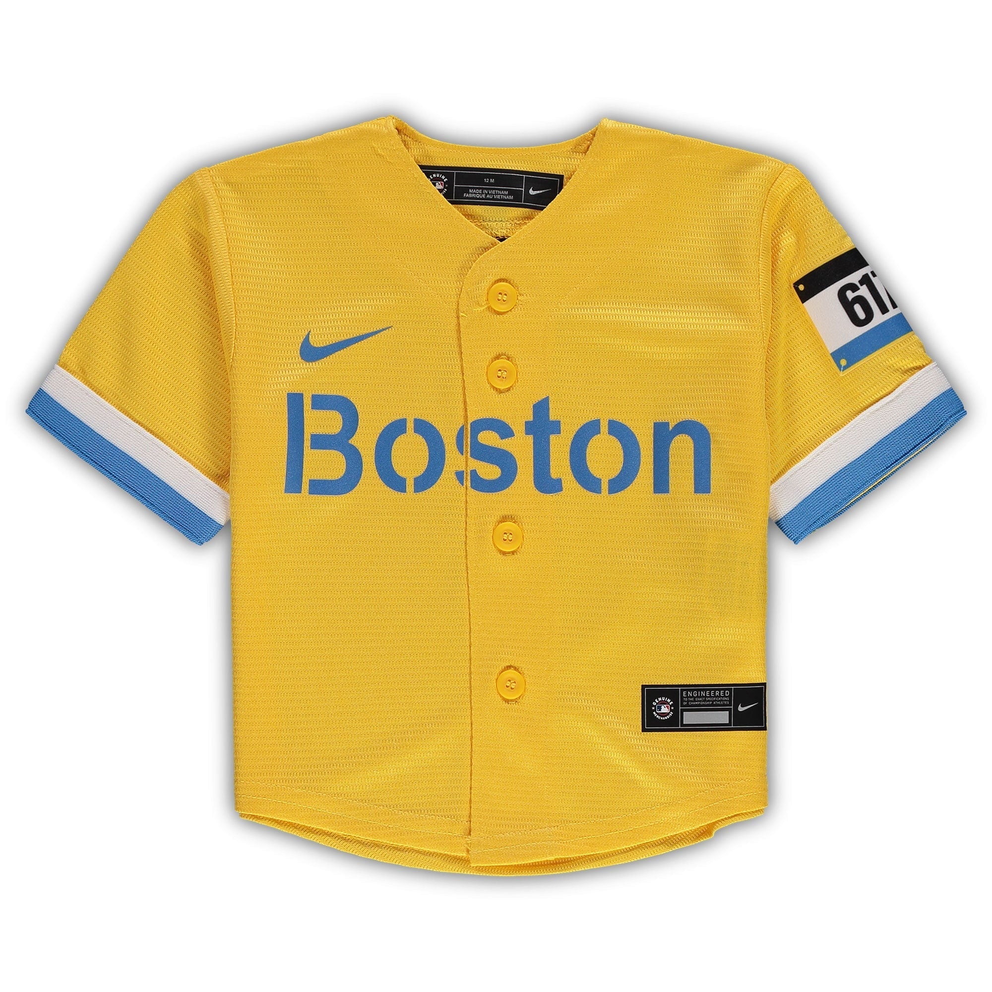 Infant Nike Gold Boston Red Sox MLB City Connect Replica Jersey