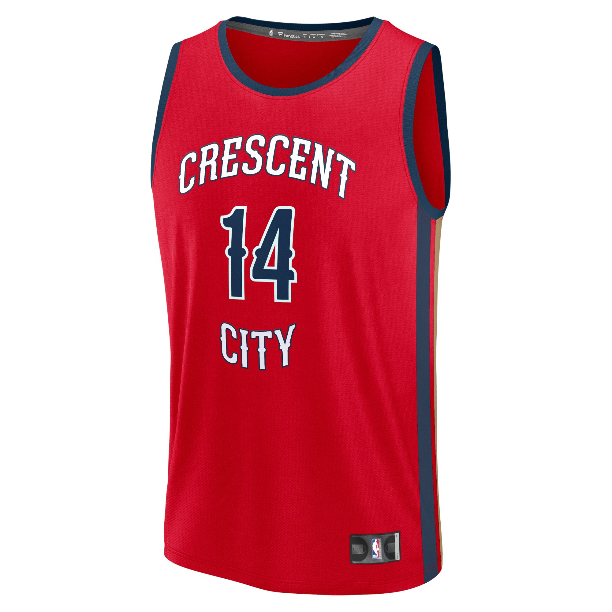 Brandon Ingram New Orleans Pelicans Fanatics Branded Fast Break Replica Jersey - Statement Edition - Red