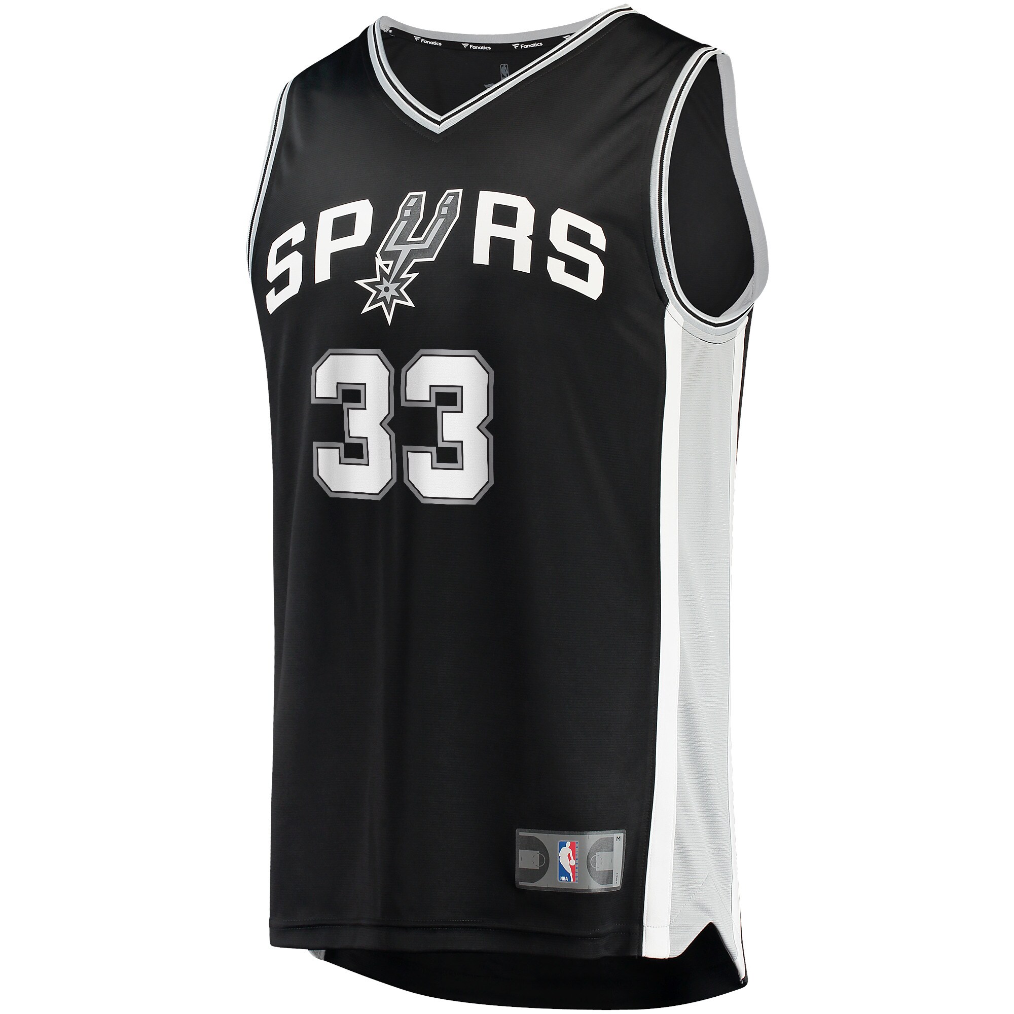 Tre Jones San Antonio Spurs Fanatics Branded 2021/22 Fast Break Replica Jersey - Icon Edition - Black