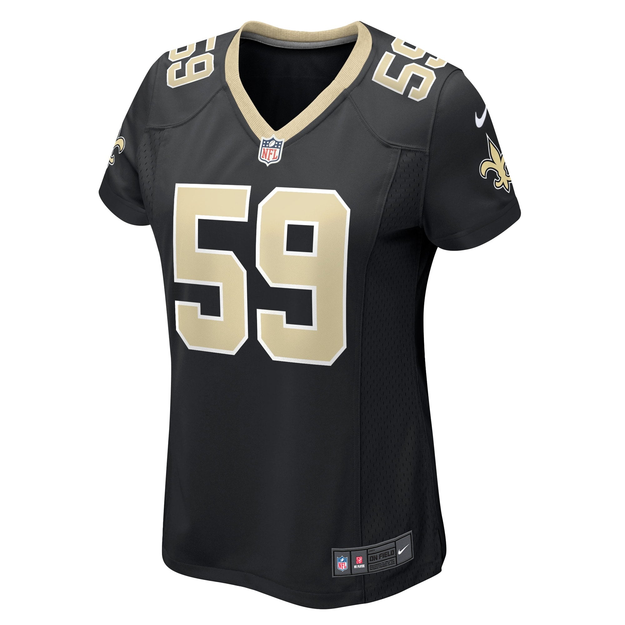 Women's Nike Jordans Jackson Black New Orleans Saints Game Player Jersey
