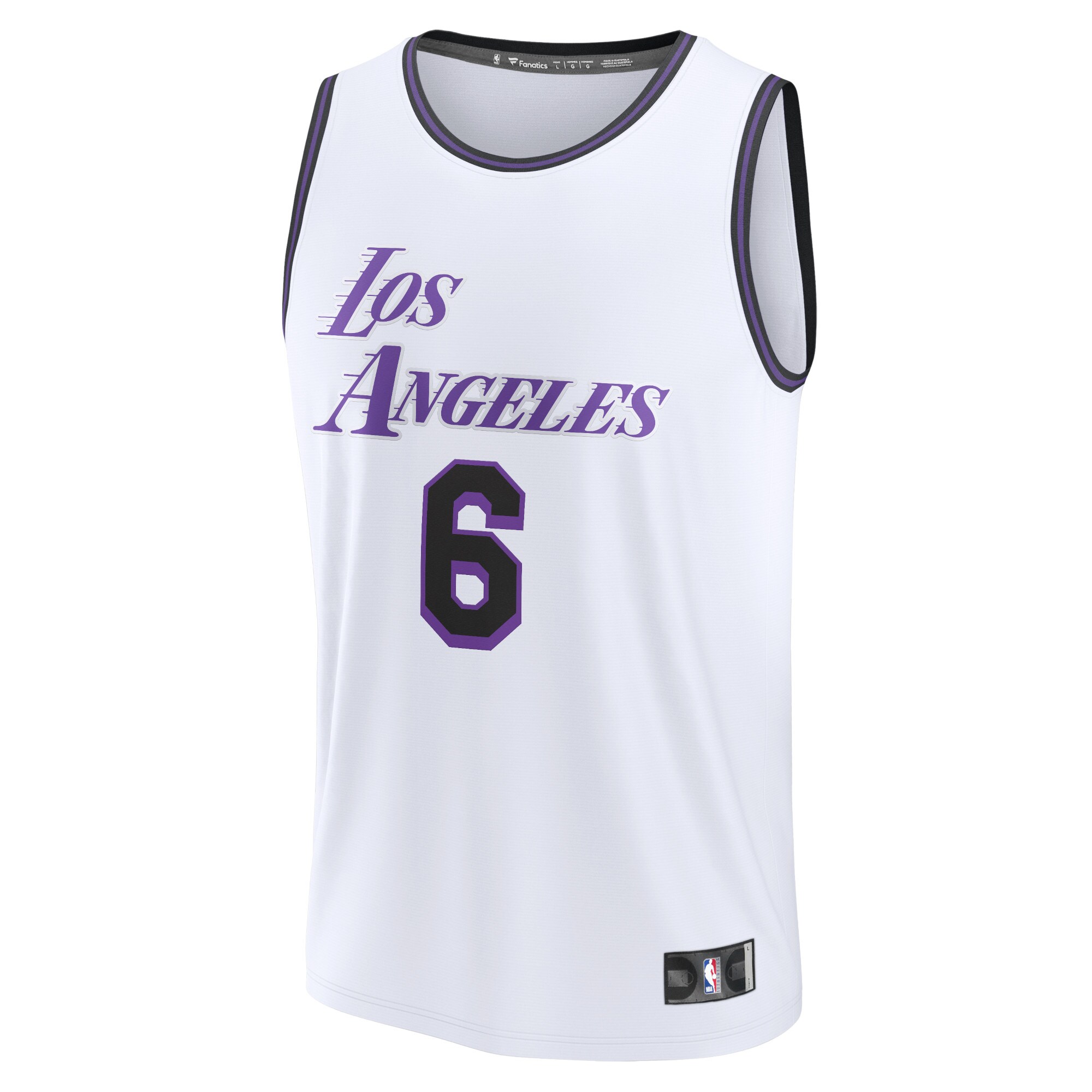 LeBron James Los Angeles Lakers Fanatics Branded Youth 2022/23 Fastbreak Jersey - City Edition - White
