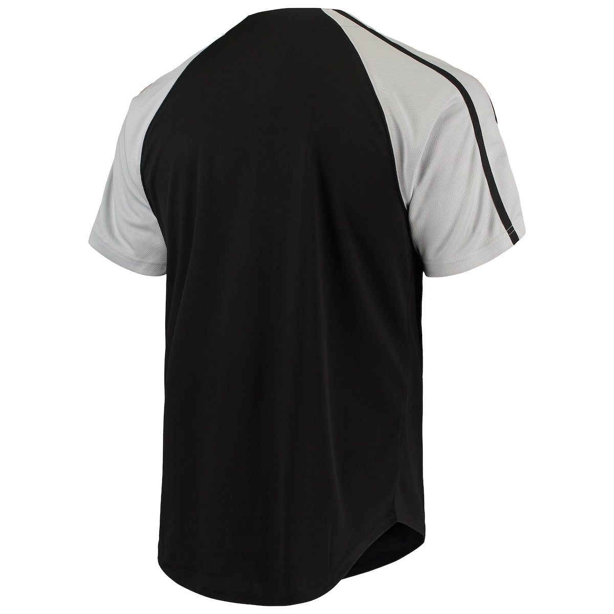 Men's  Stitches White Sox Button-Down Raglan Replica Jersey - Black