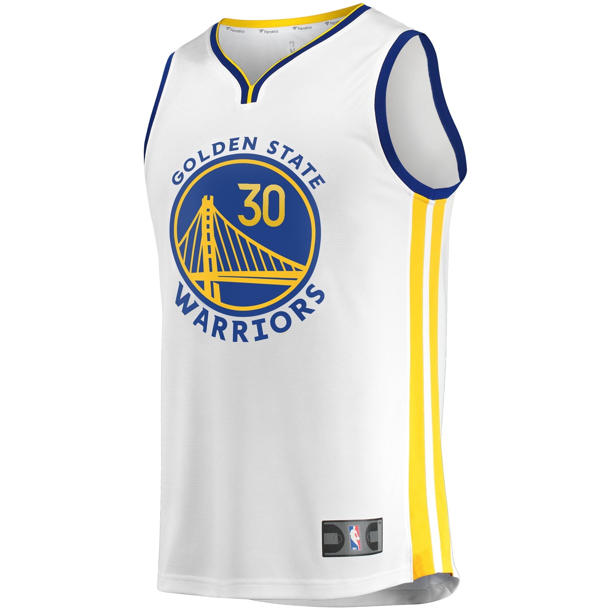 Men's Fanatics Branded Stephen Curry White Golden State Warriors 2022/23 Fast Break Replica Player Jersey - Association