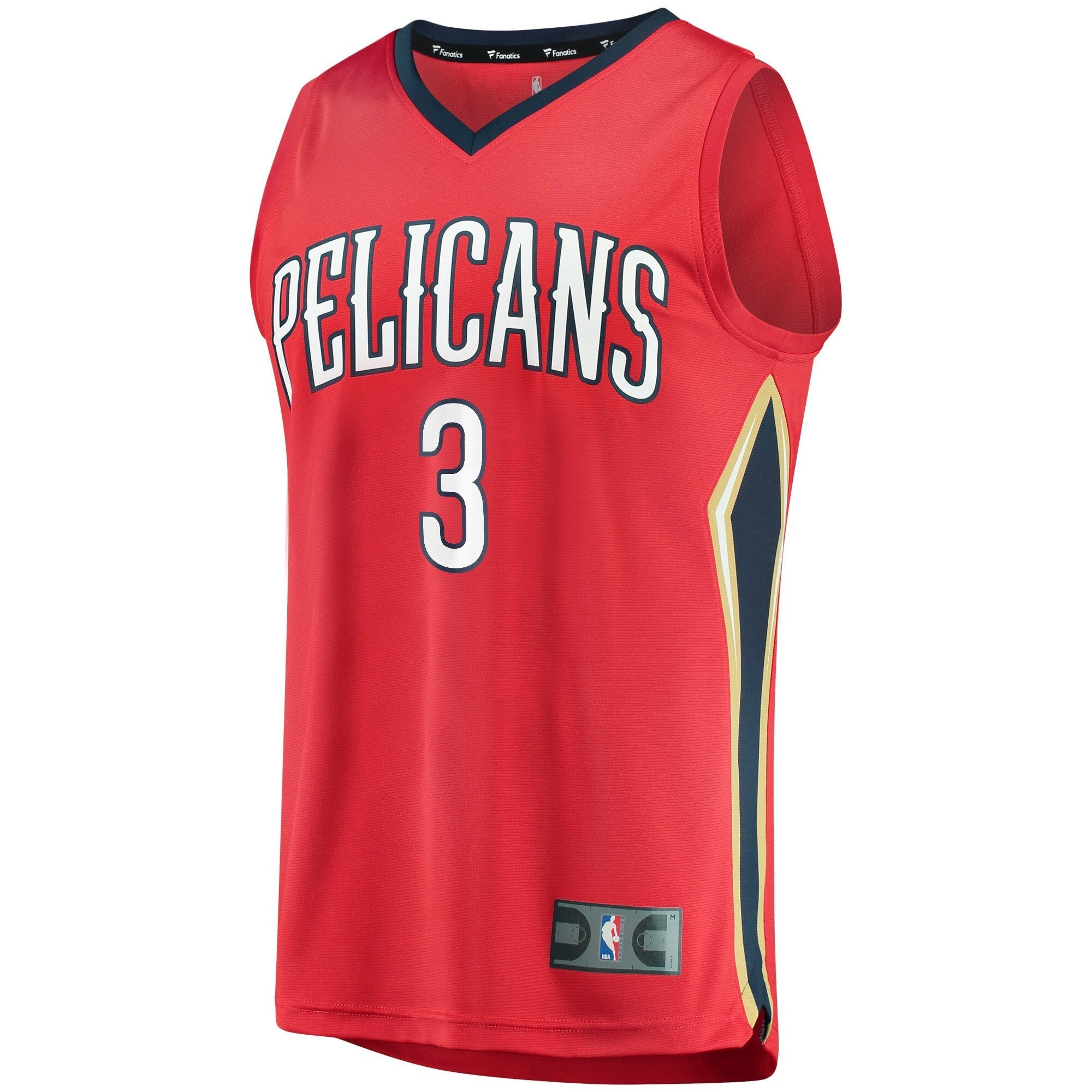 Youth Fanatics Branded C.J. McCollum Red New Orleans Pelicans 2021/22 Fast Break Replica Player Jersey - Statement