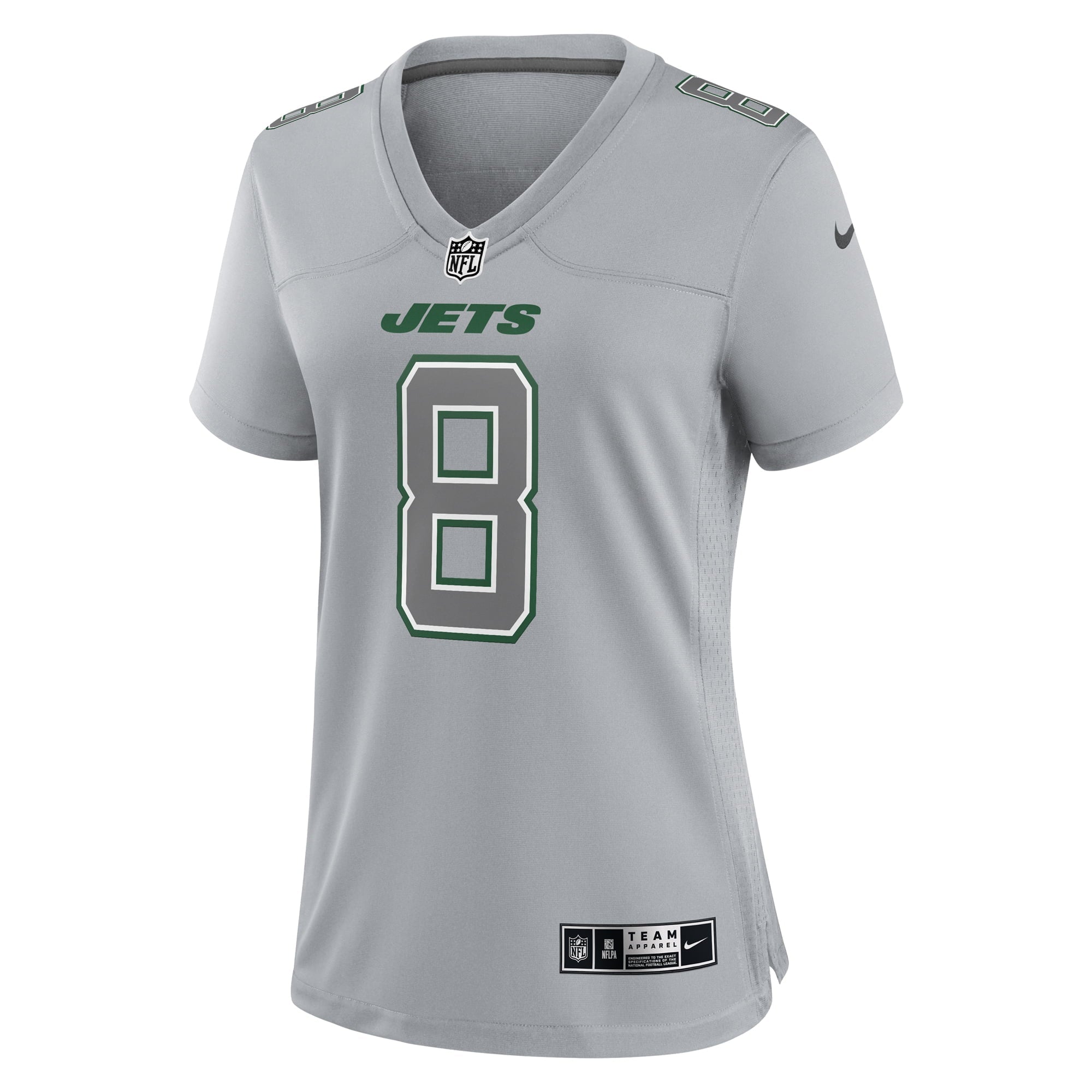 Women's Nike Aaron Rodgers Heather Gray New York Jets Atmosphere Fashion Game Jersey