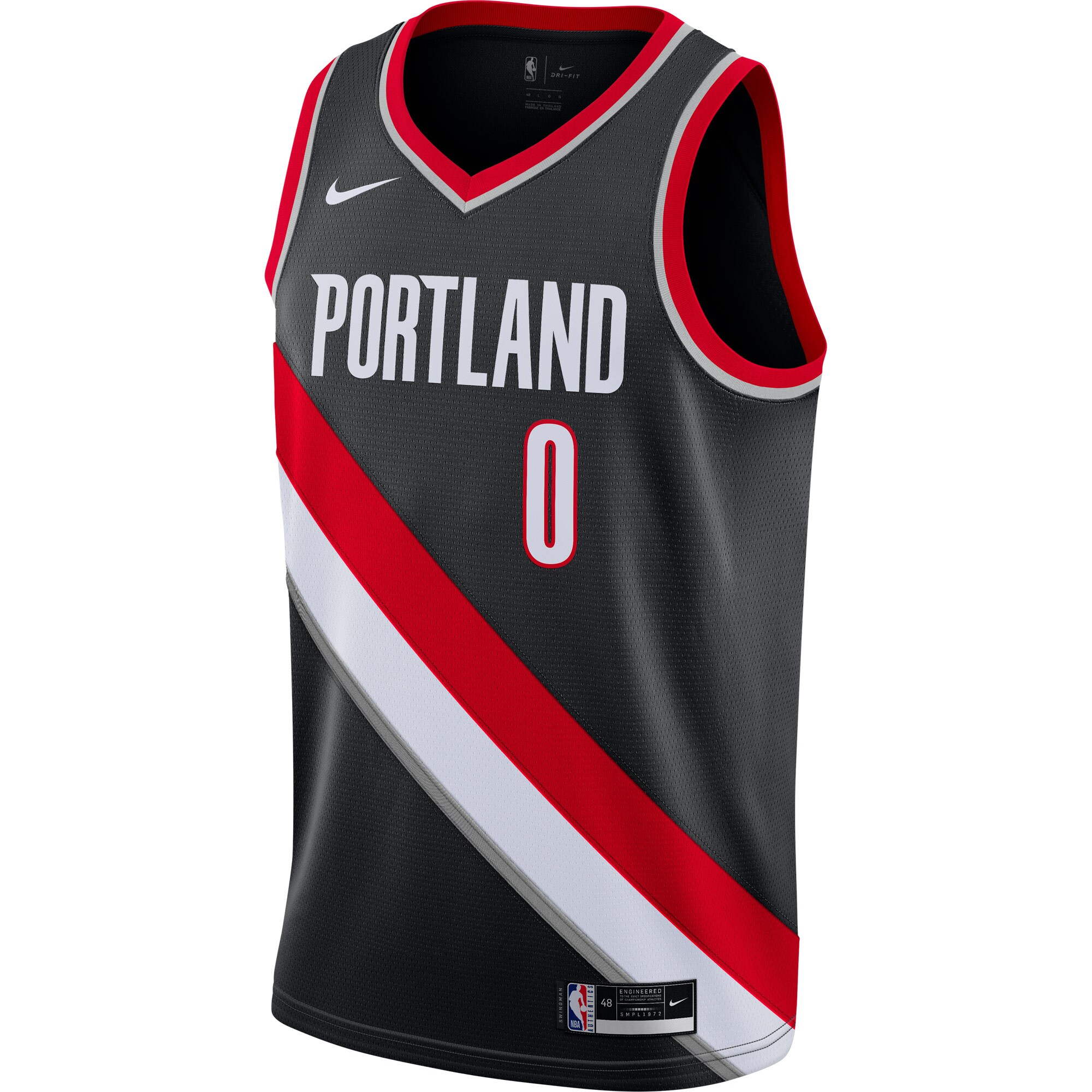 Damian Lillard Portland Trail Blazers Nike Swingman Jersey Black - Icon Edition