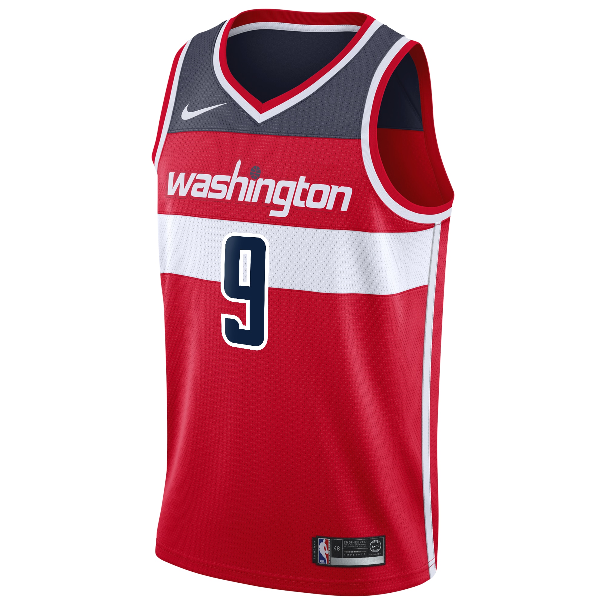 Deni Avdija Washington Wizards Nike Swingman Jersey Red - Icon Edition