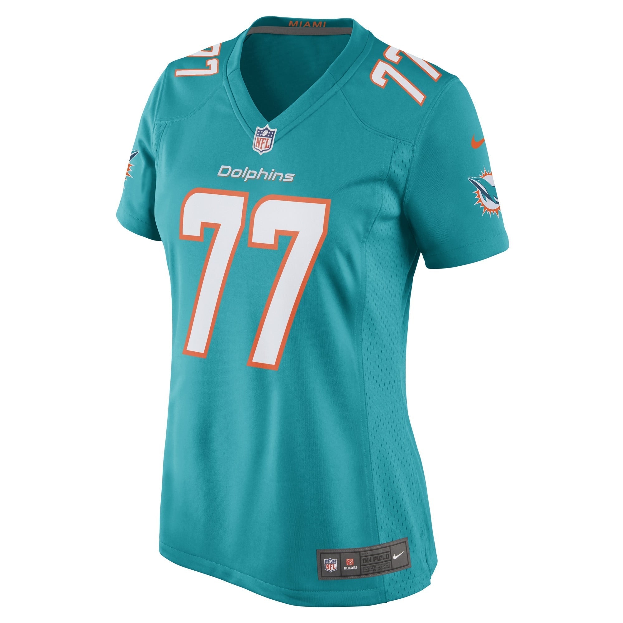 Women's Nike John Jenkins Aqua Miami Dolphins Game Player Jersey