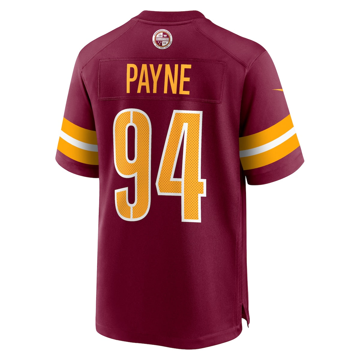 Men's Da'Ron Payne Nike Commanders Game Day Jersey - Maroon
