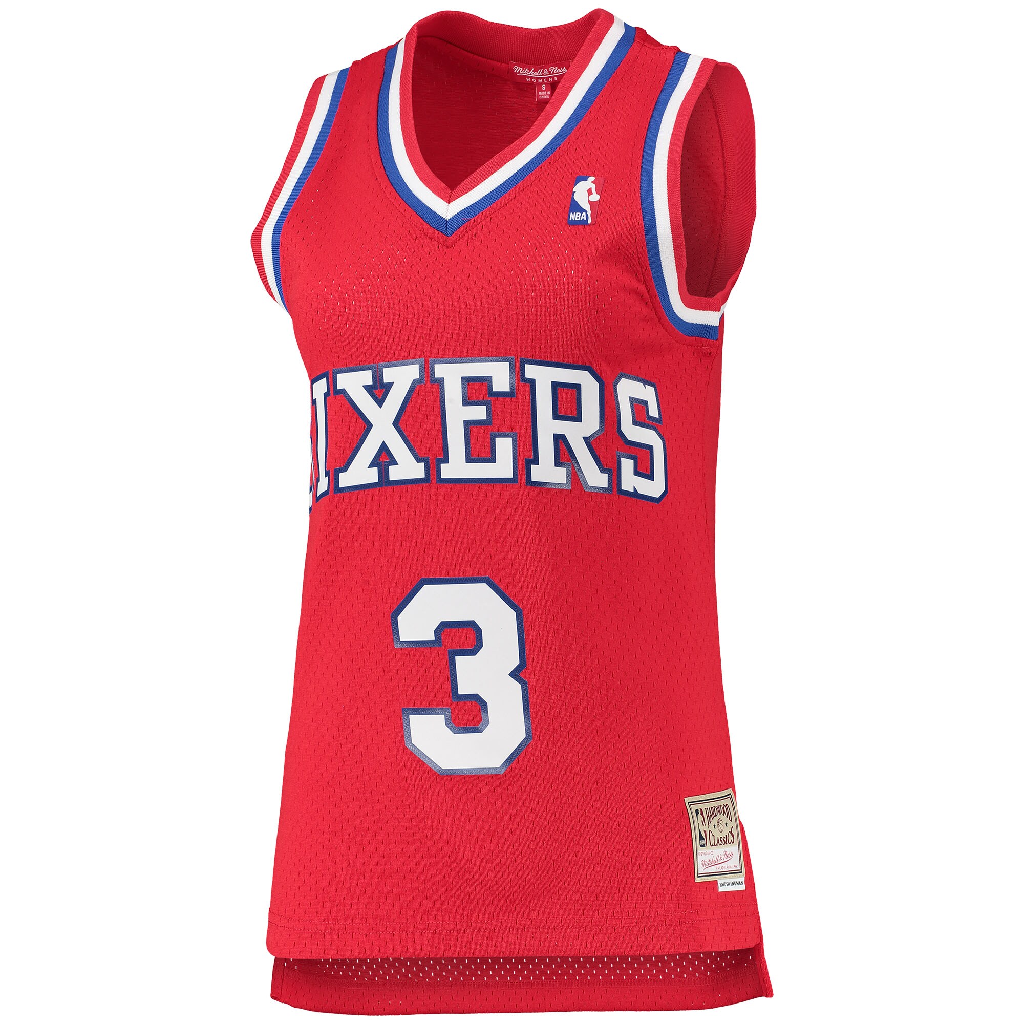 Allen Iverson Philadelphia 76ers Mitchell & Ness Women's 2002-03 Hardwood Classics Swingman Jersey - Red