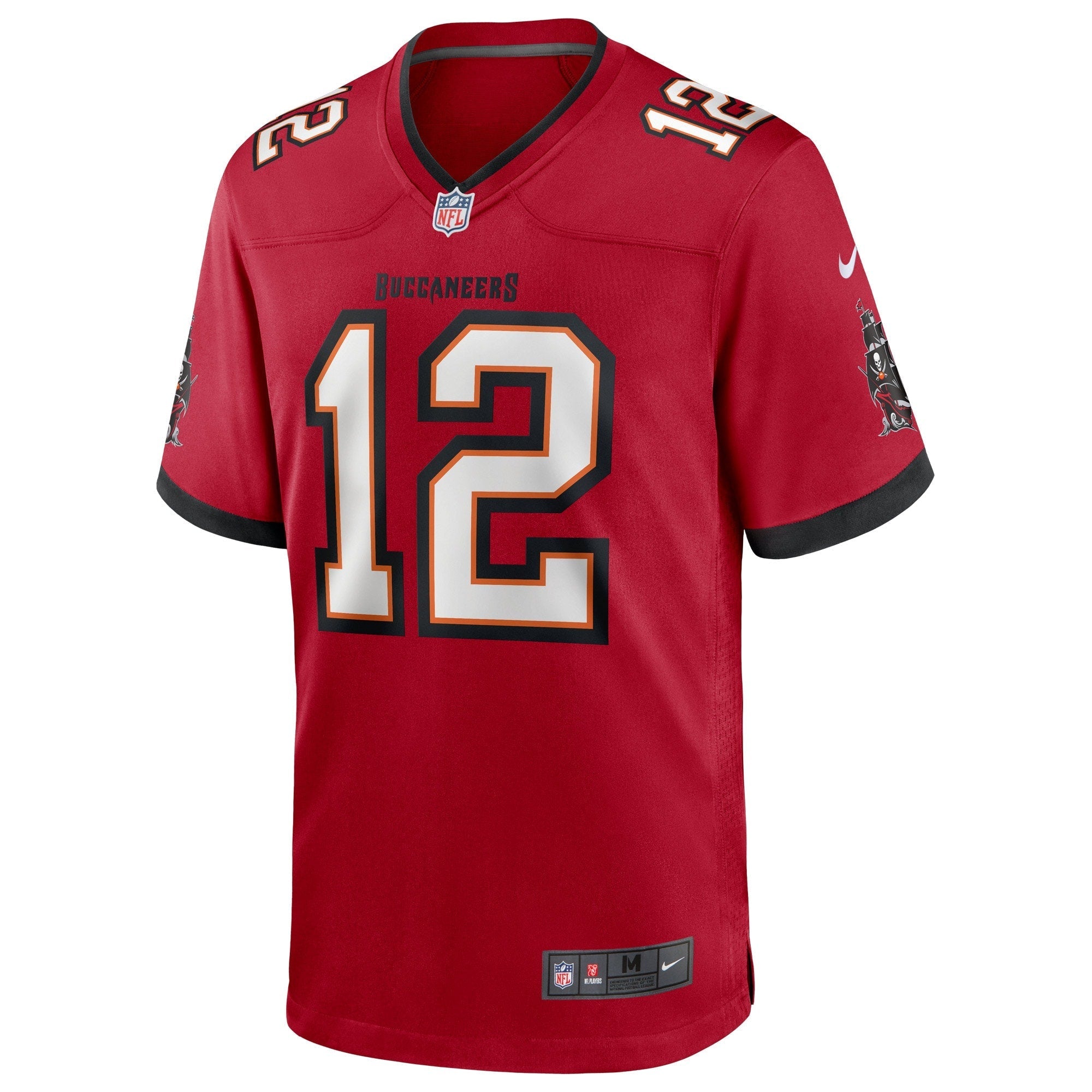 Men's Nike Tom Brady Red Tampa Bay Buccaneers Game Player Jersey