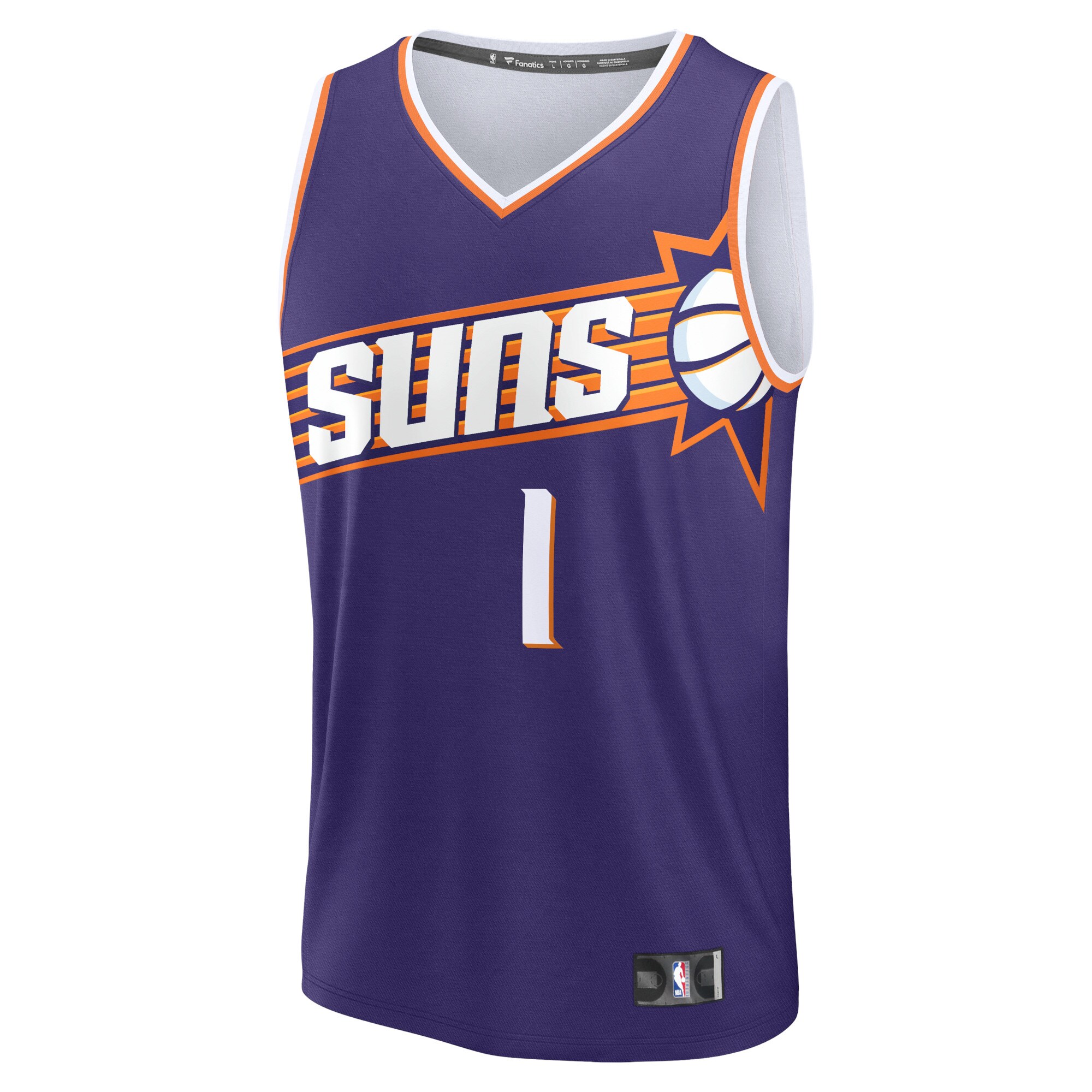 Devin Booker Phoenix Suns Fanatics Branded 2023/24 Fast Break Replica Jersey - Icon Edition - Purple
