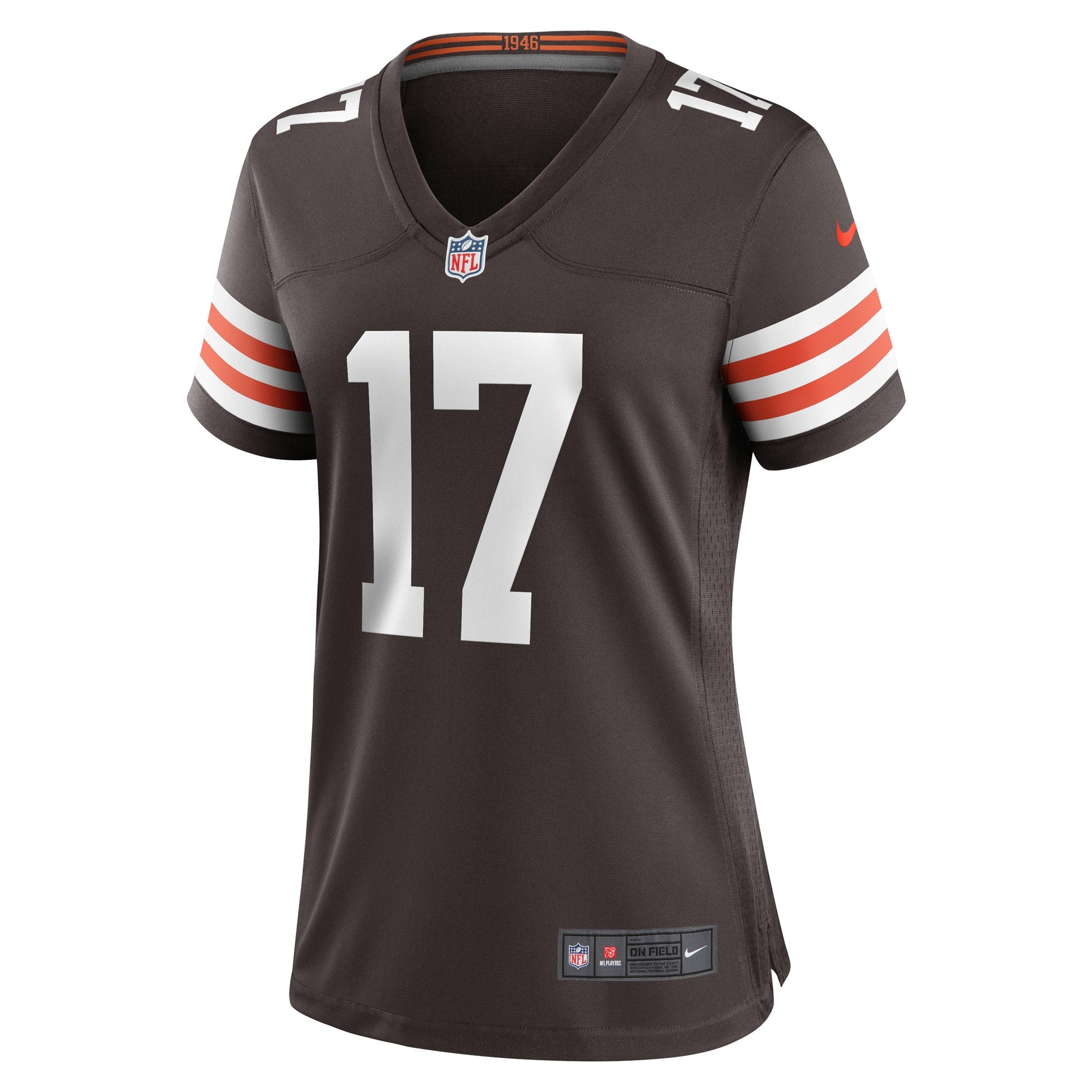 Women's Nike Daylen Baldwin Brown Cleveland Browns Game Player Jersey