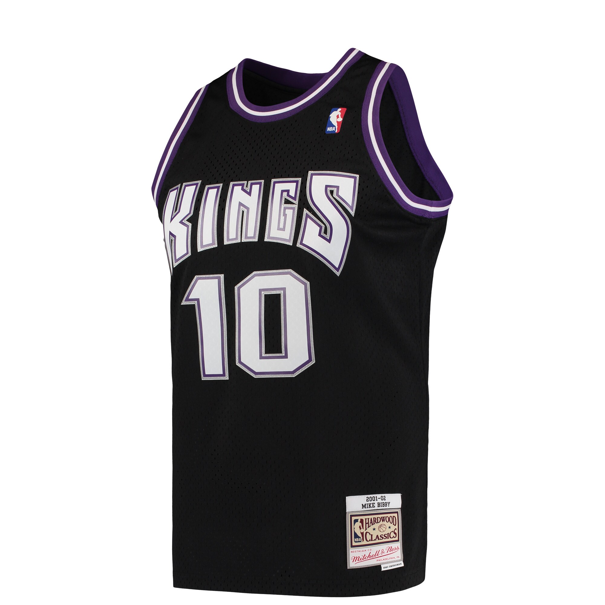 Mike Bibby Sacramento Kings Mitchell & Ness Hardwood Classics Swingman Jersey - Black
