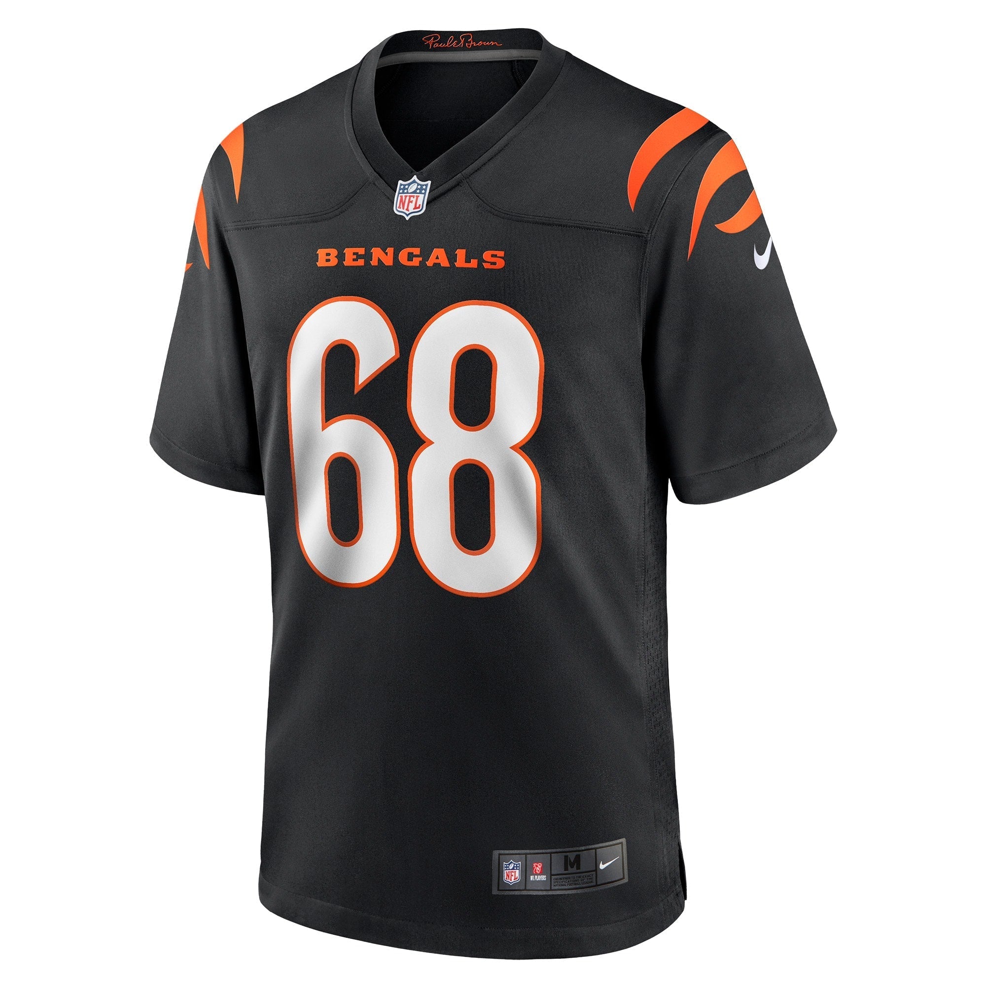 Men's Nike Josh Tupou Black Cincinnati Bengals Game Player Jersey