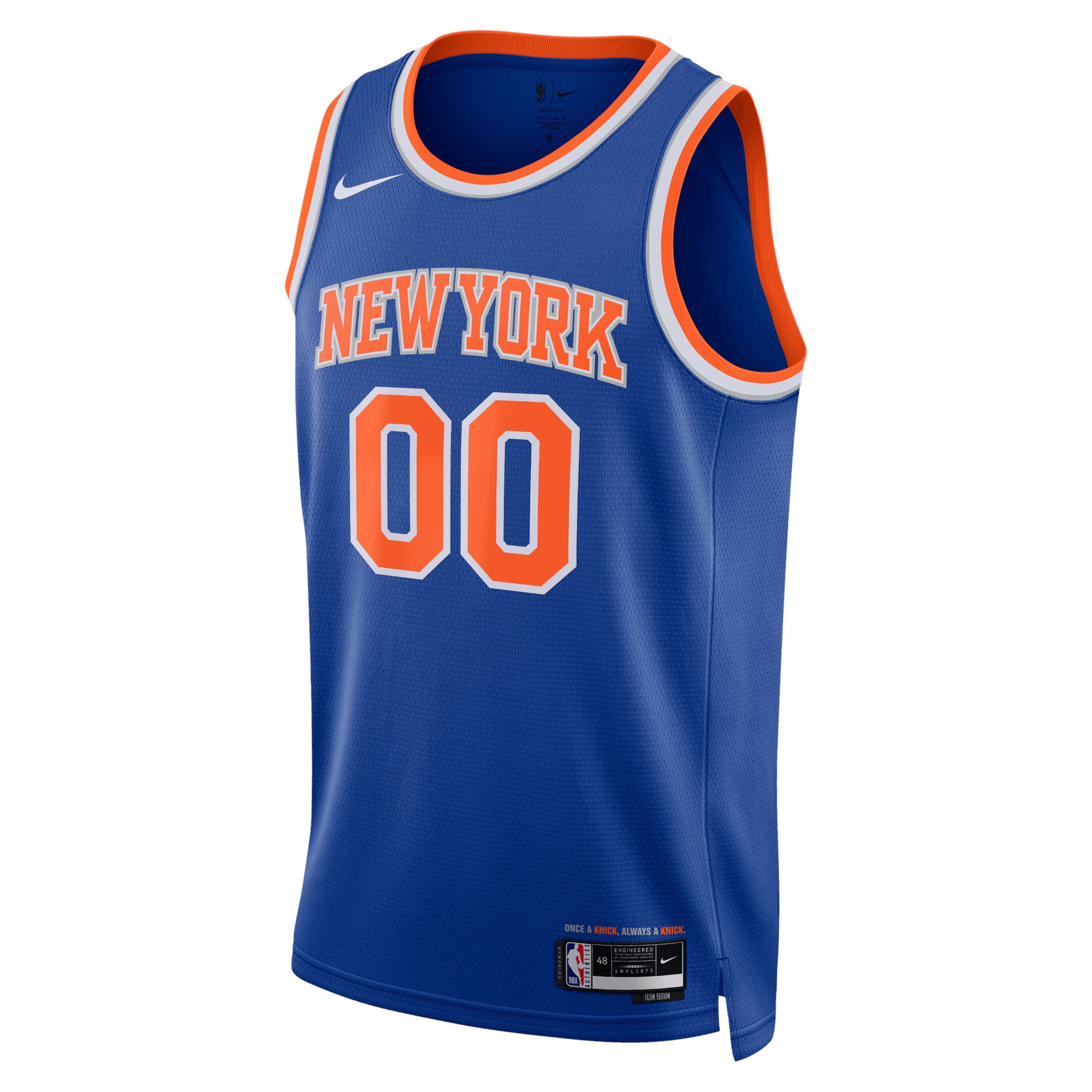 New York Knicks Nike Unisex Swingman Custom Jersey Blue - Icon Edition