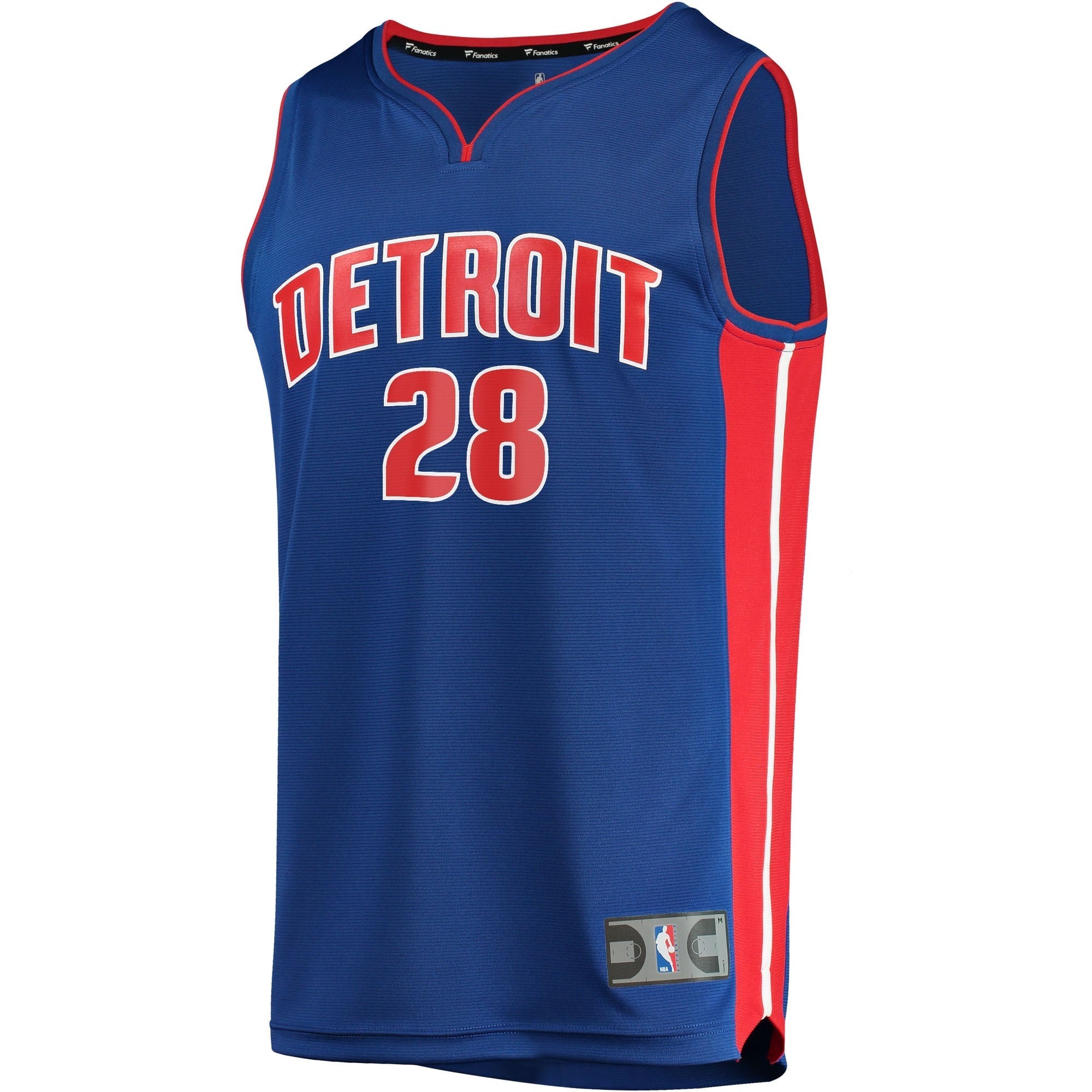 Men's Fanatics Branded Isaiah Stewart Blue Detroit Pistons 2021/22 Fast Break Replica Jersey - Icon Edition