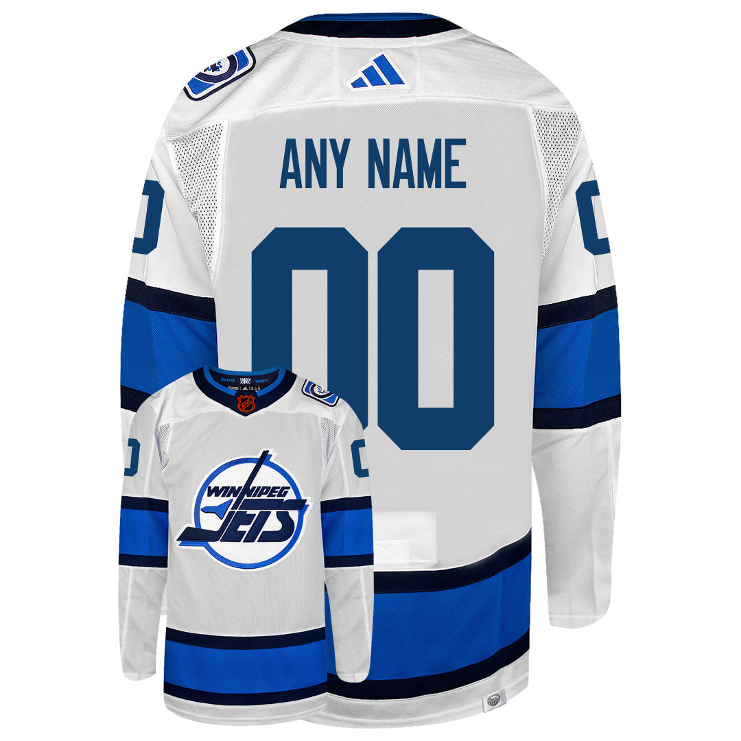 Customizable Winnipeg Jets Adidas 2022 Primegreen Reverse Retro Authentic NHL Hockey Jersey