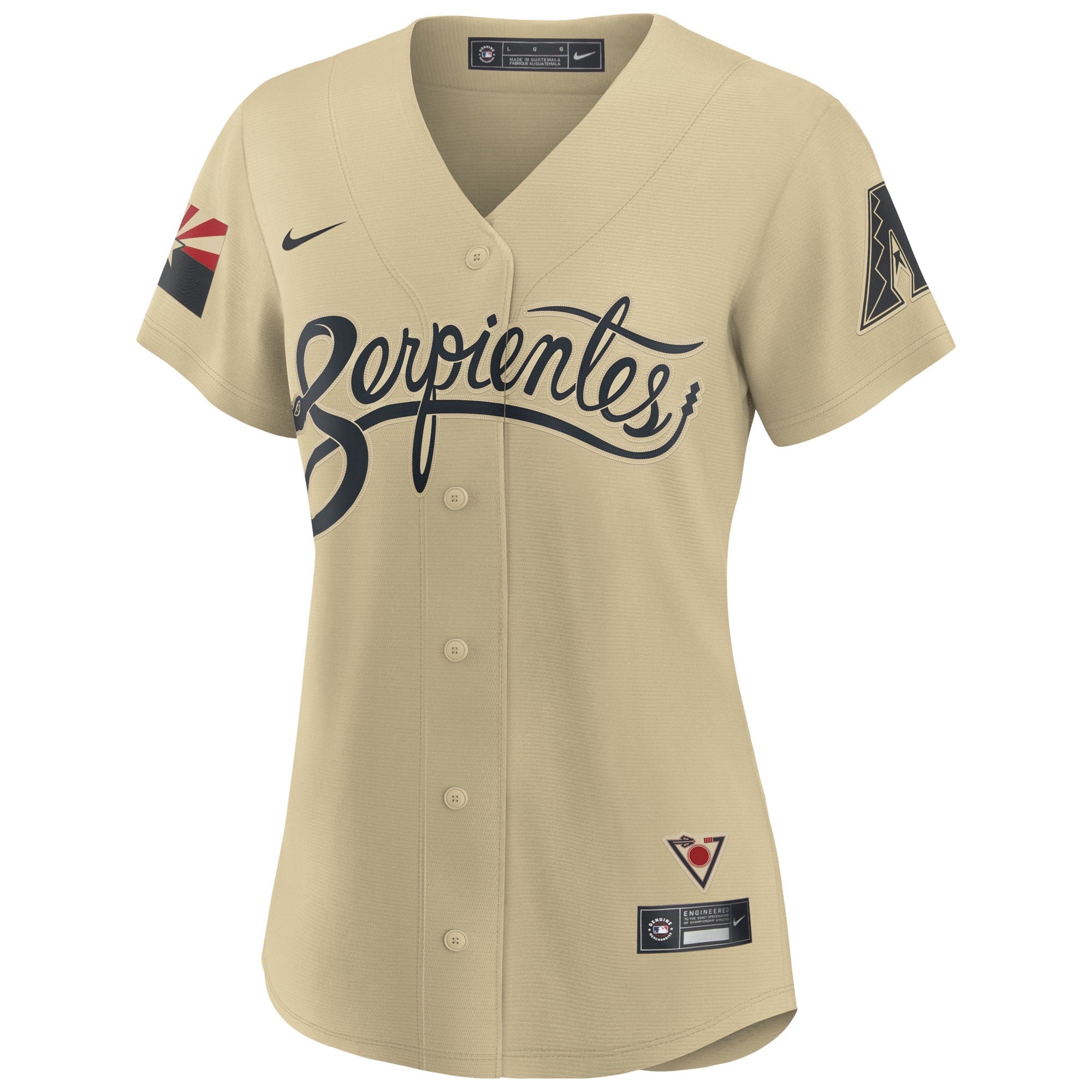 Women's Nike Randy Johnson Sand Arizona Diamondbacks City Connect Replica Player Jersey