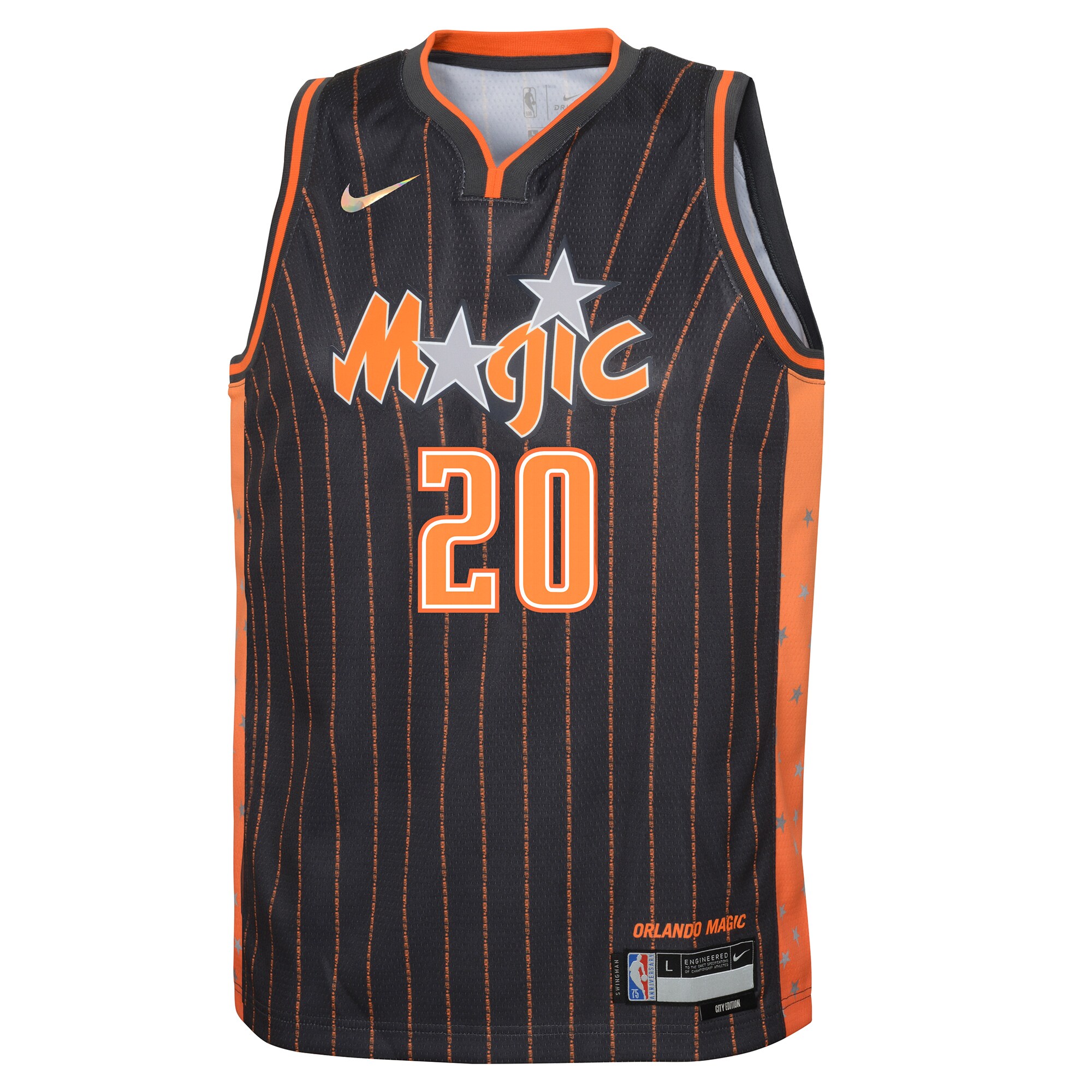 Markelle Fultz Orlando Magic Nike Youth 2021/22 Swingman Jersey - City Edition - Anthracite