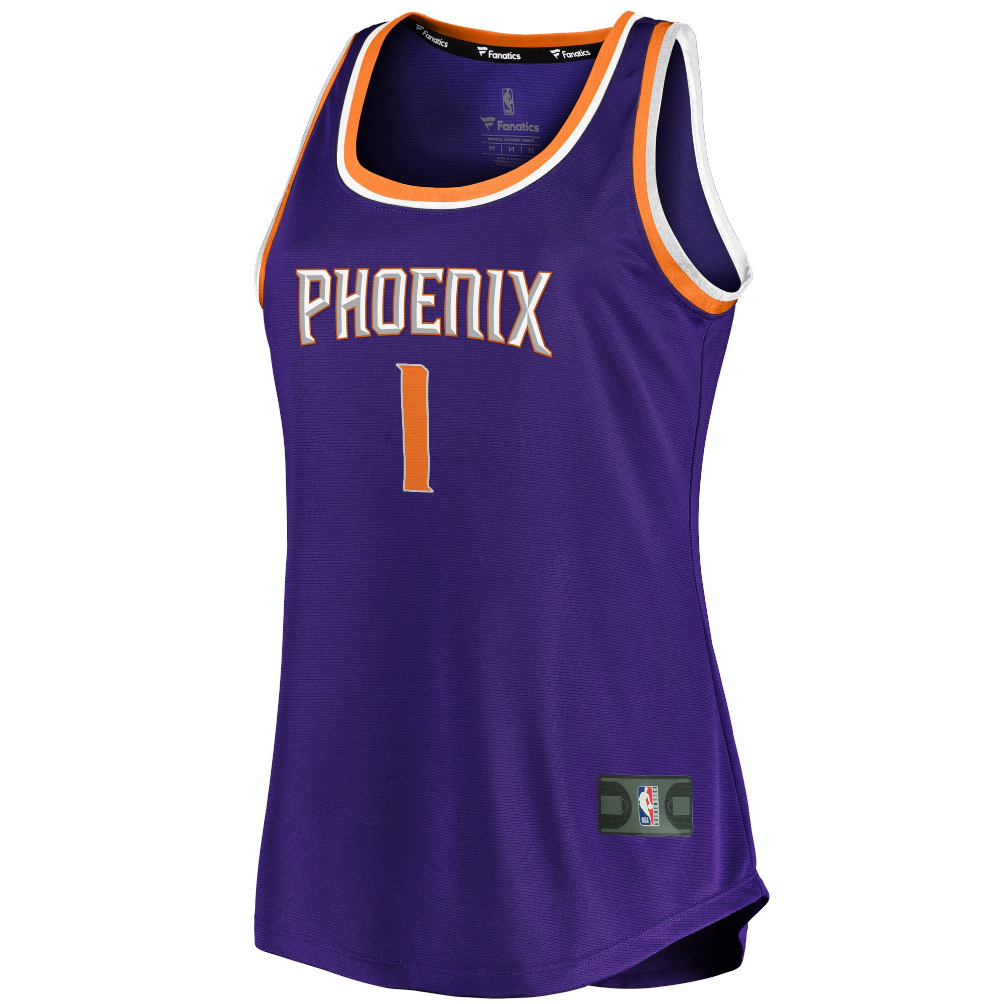 Devin Booker Phoenix Suns Fanatics Branded Women's Fast Break Team Tank Jersey - Icon Edition - Purple