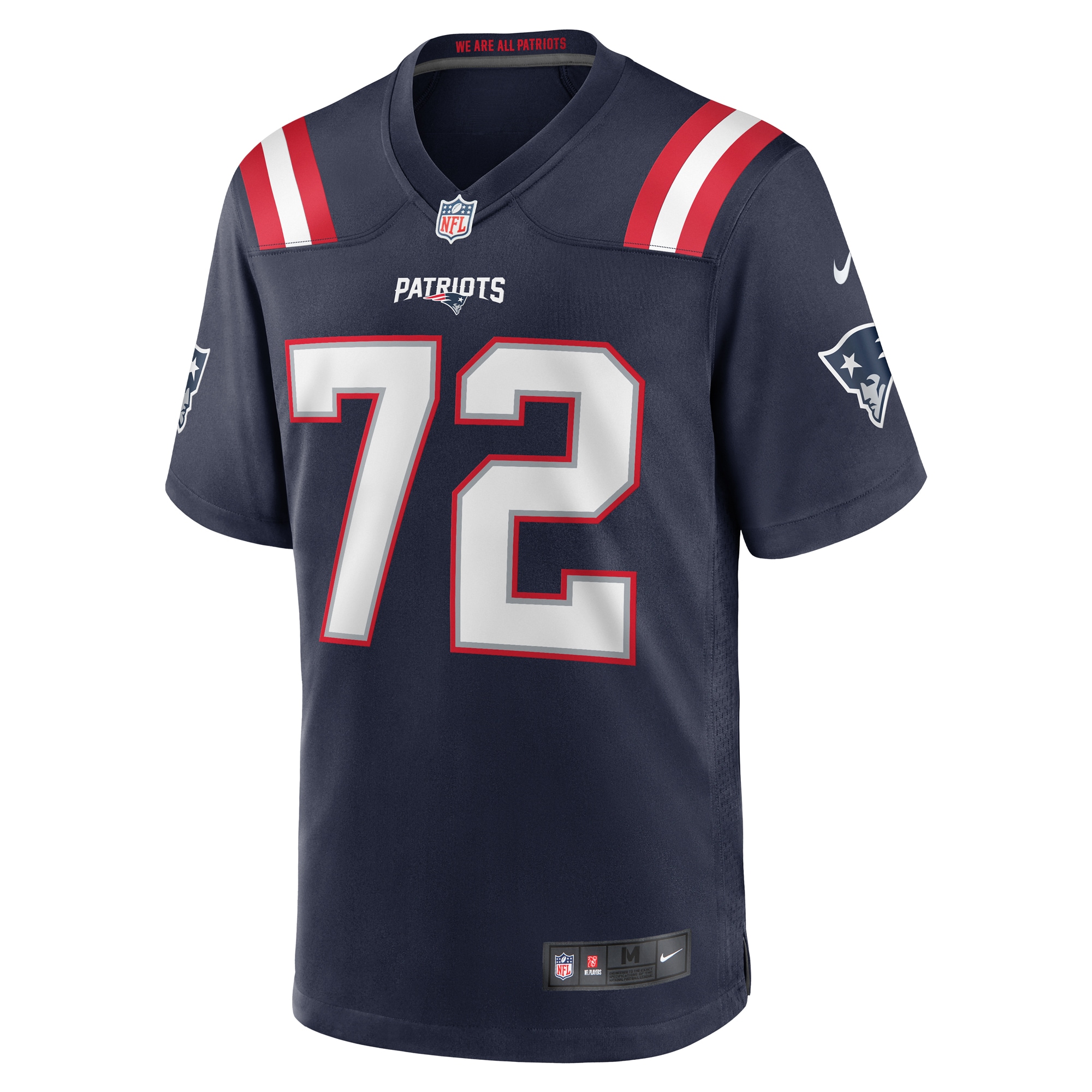 Tyrone Wheatley New England Patriots Nike Team Game Jersey -  Navy