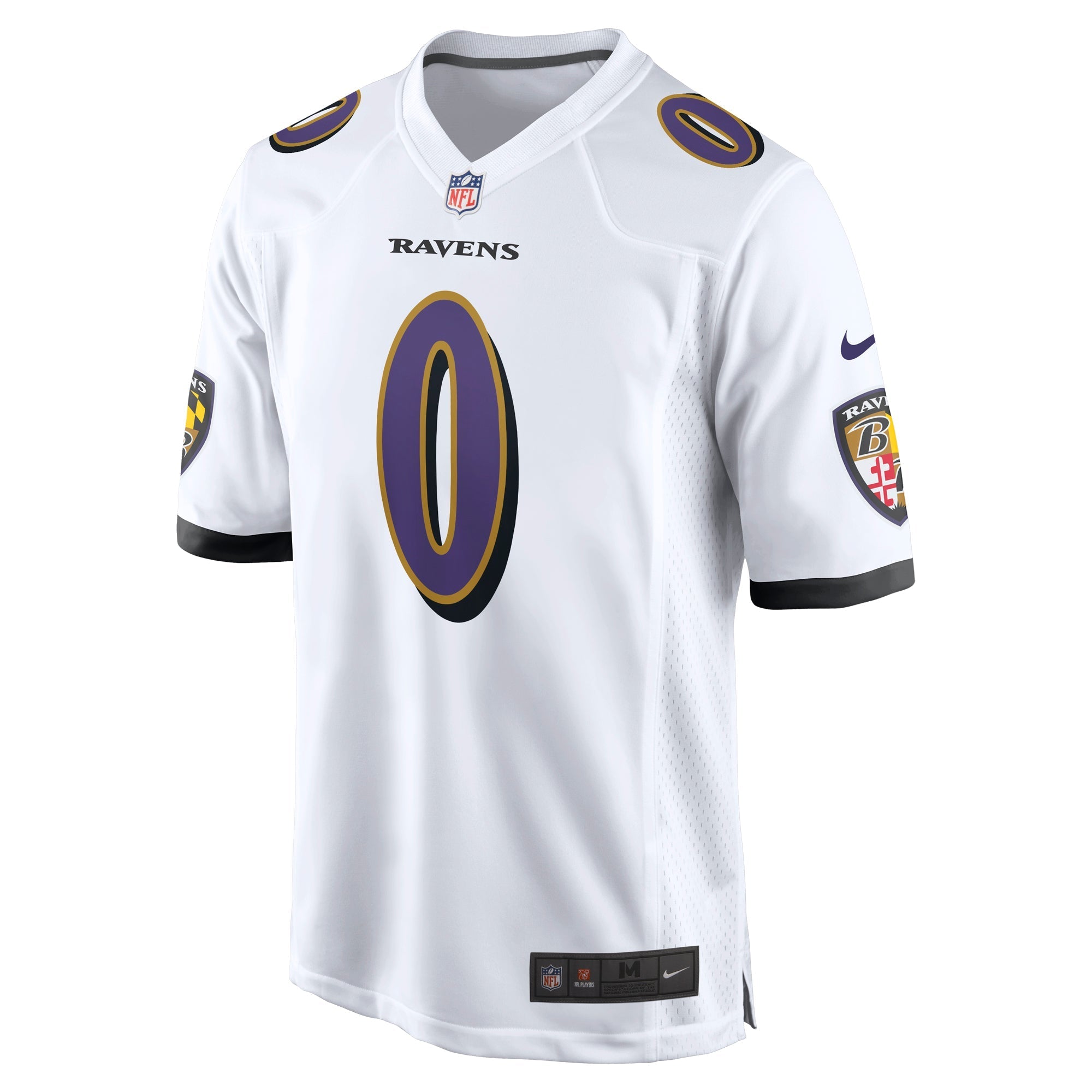 Men's Nike Roquan Smith White Baltimore Ravens  Game Jersey