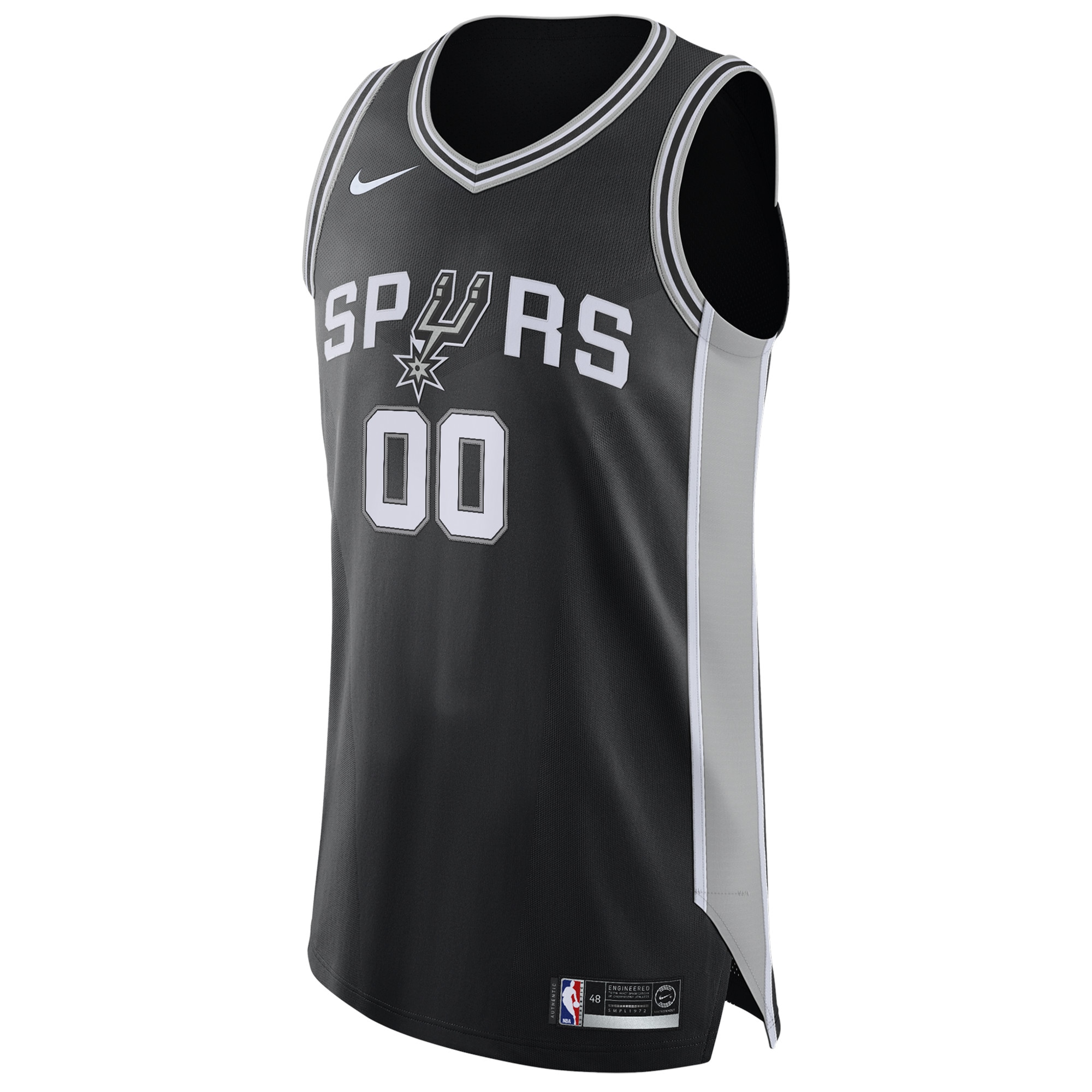 San Antonio Spurs Nike Authentic Custom Jersey Black - Icon Edition