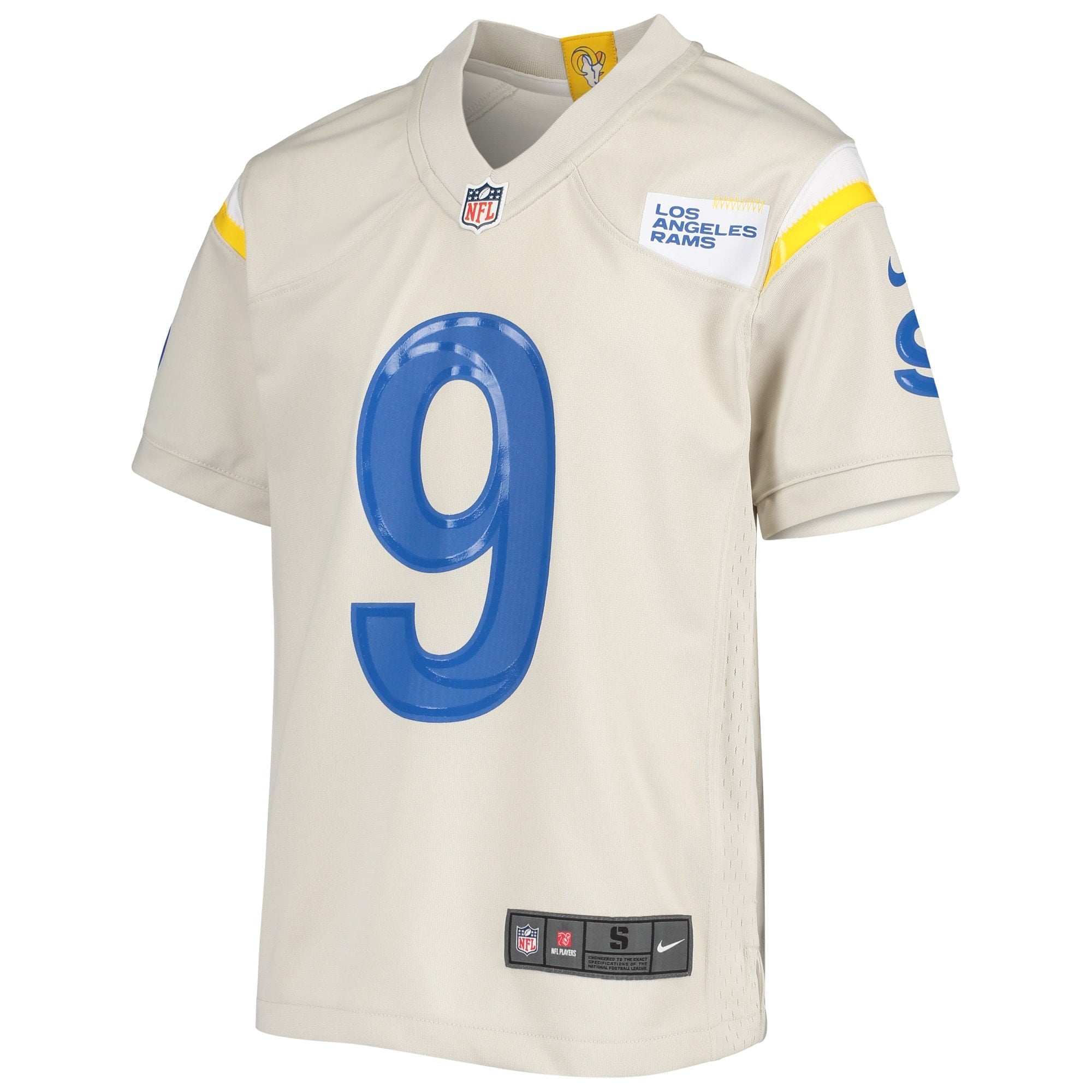 Youth Nike Matthew Stafford Cream Los Angeles Rams Game Jersey