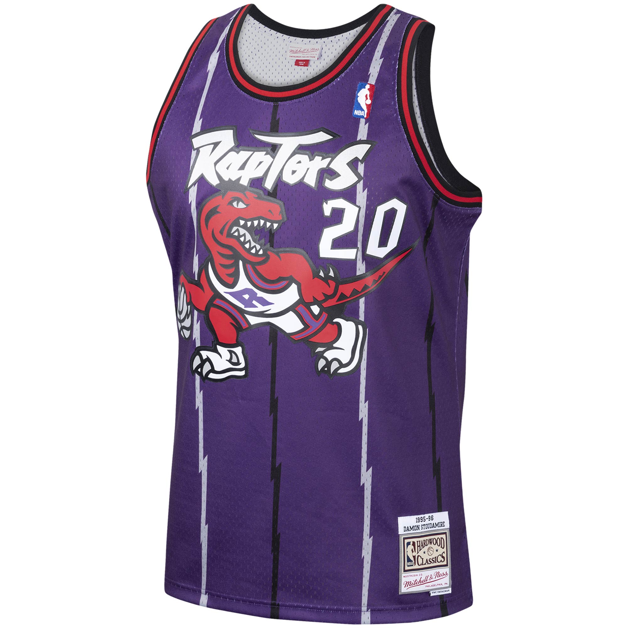 Damon Stoudamire Toronto Raptors Mitchell & Ness Hardwood Classics Swingman Jersey - Purple