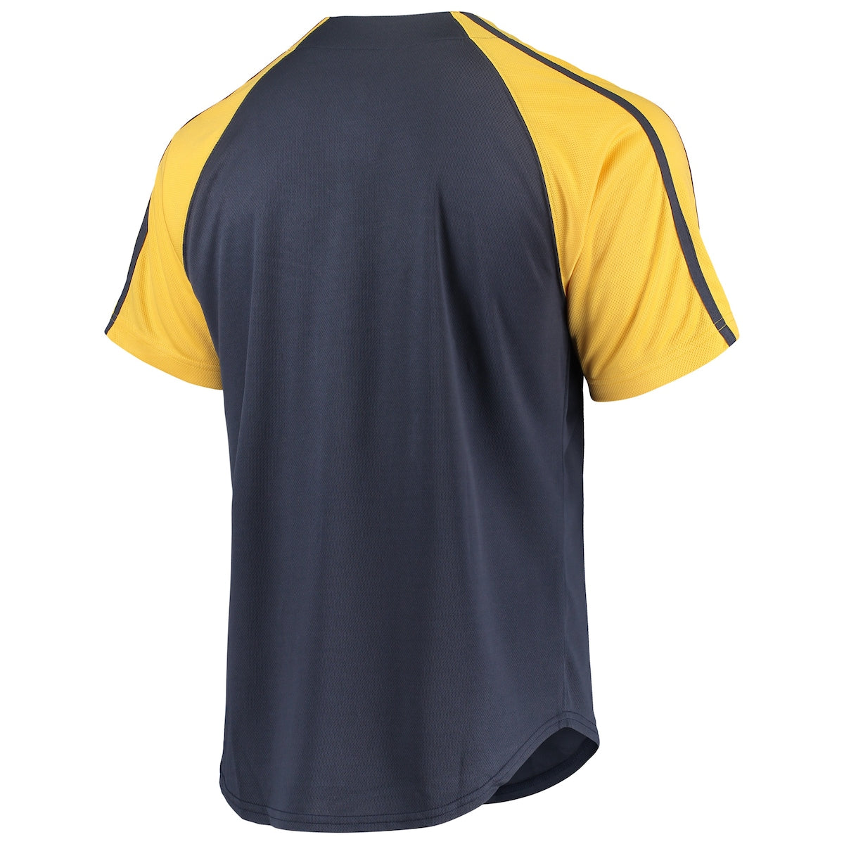 Men's  Stitches Brewers Button-Down Raglan Replica Jersey - Navy