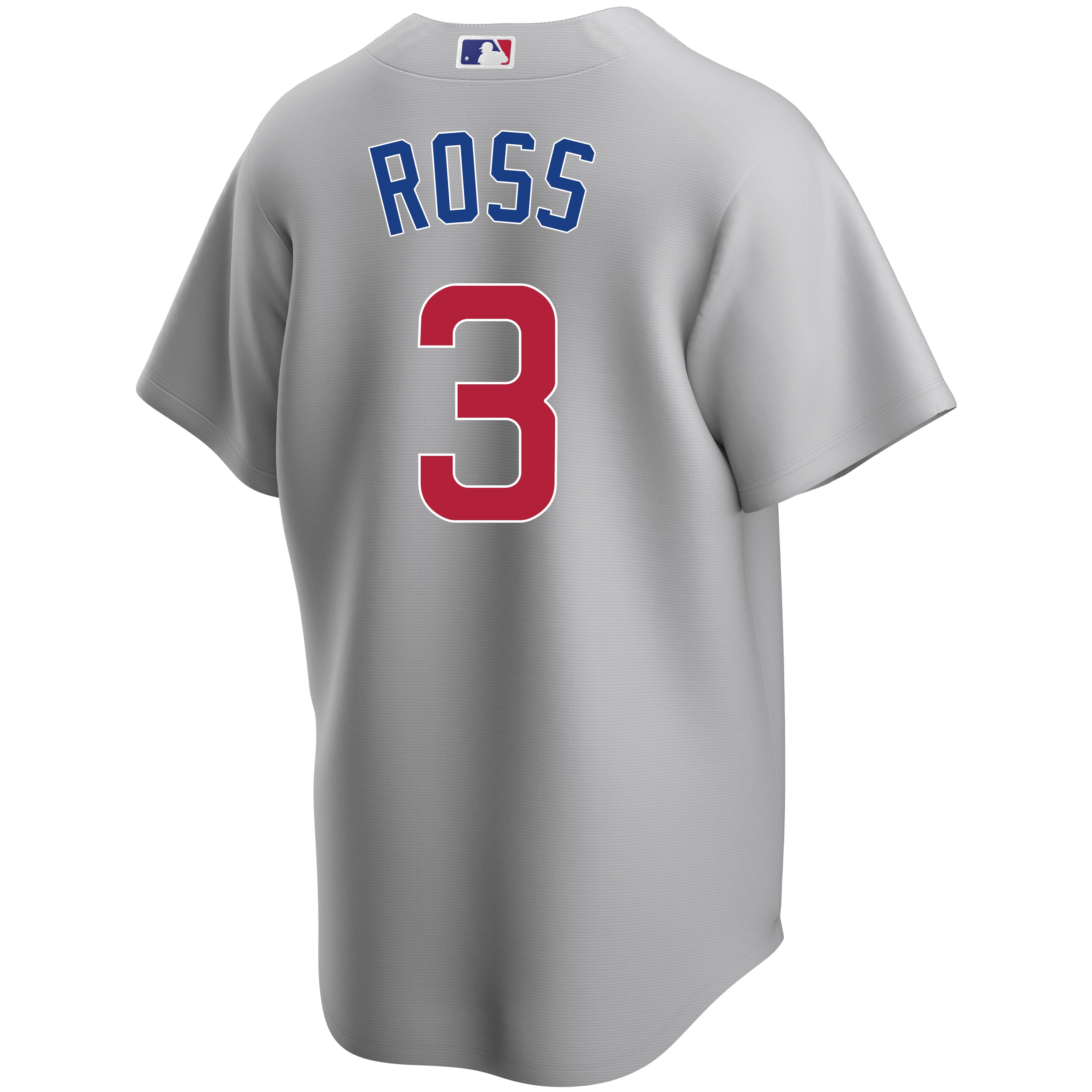 David Ross Chicago Cubs Road Gray Men's Replica Jersey