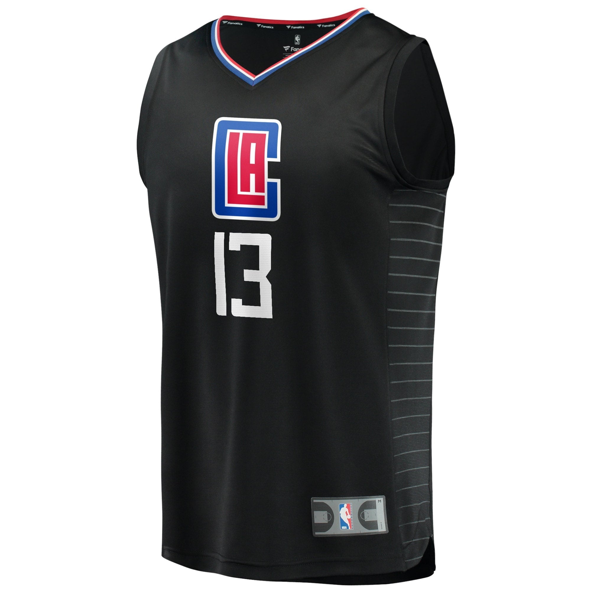 Youth Fanatics Branded Paul George Black LA Clippers 2020/21 Fast Break Player Jersey - Statement Edition