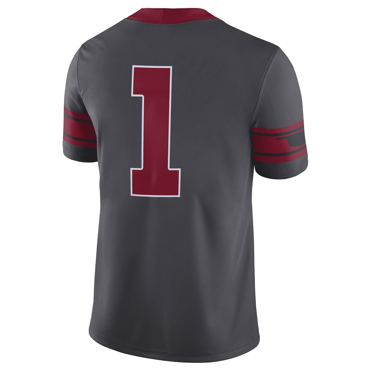 Men's  Jordans Oklahoma #1 Alternate Game Jersey - Grey