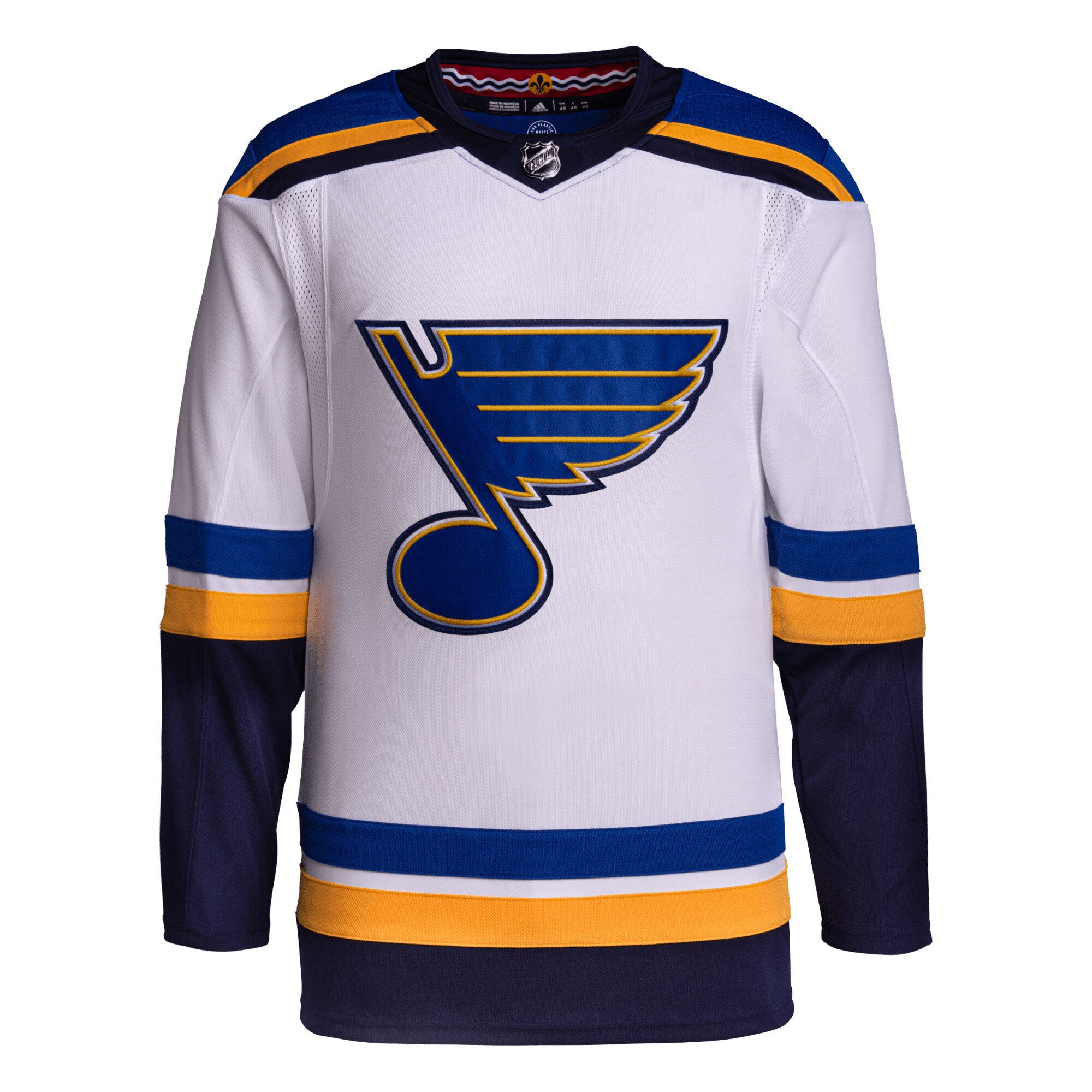 St. Louis Blues adidas Away Primegreen Authentic Pro Jersey?White