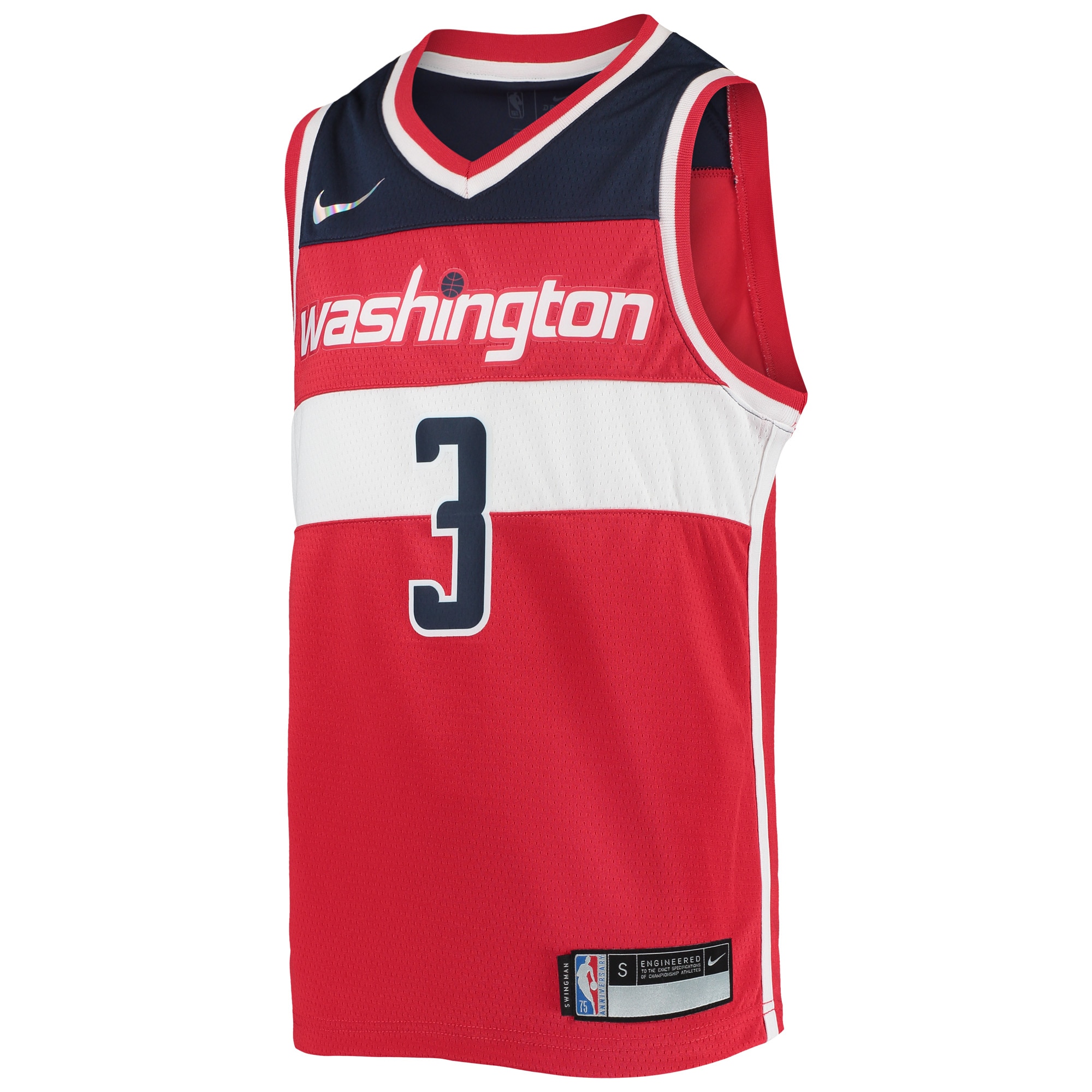 Bradley Beal Washington Wizards Nike Youth 2021/22 Diamond Swingman Jersey - Icon Edition - Red