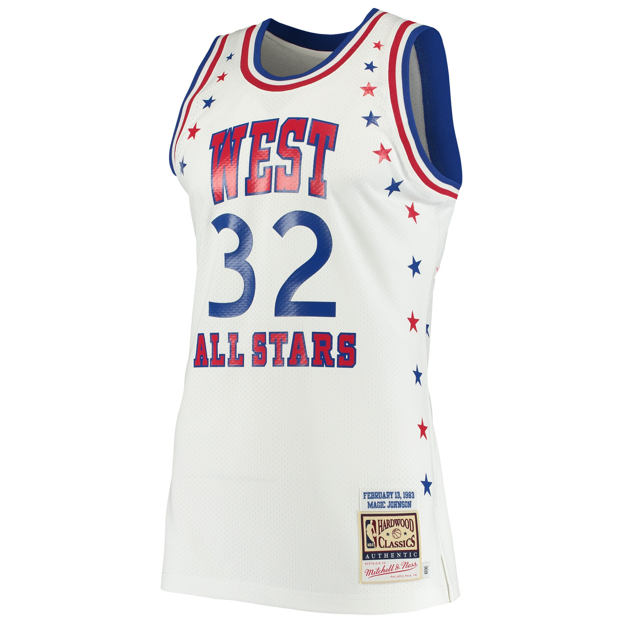 Magic Johnson Los Angeles Lakers Mitchell & Ness 1983 NBA All-Star Game Hardwood Classics Authentic Jersey - White