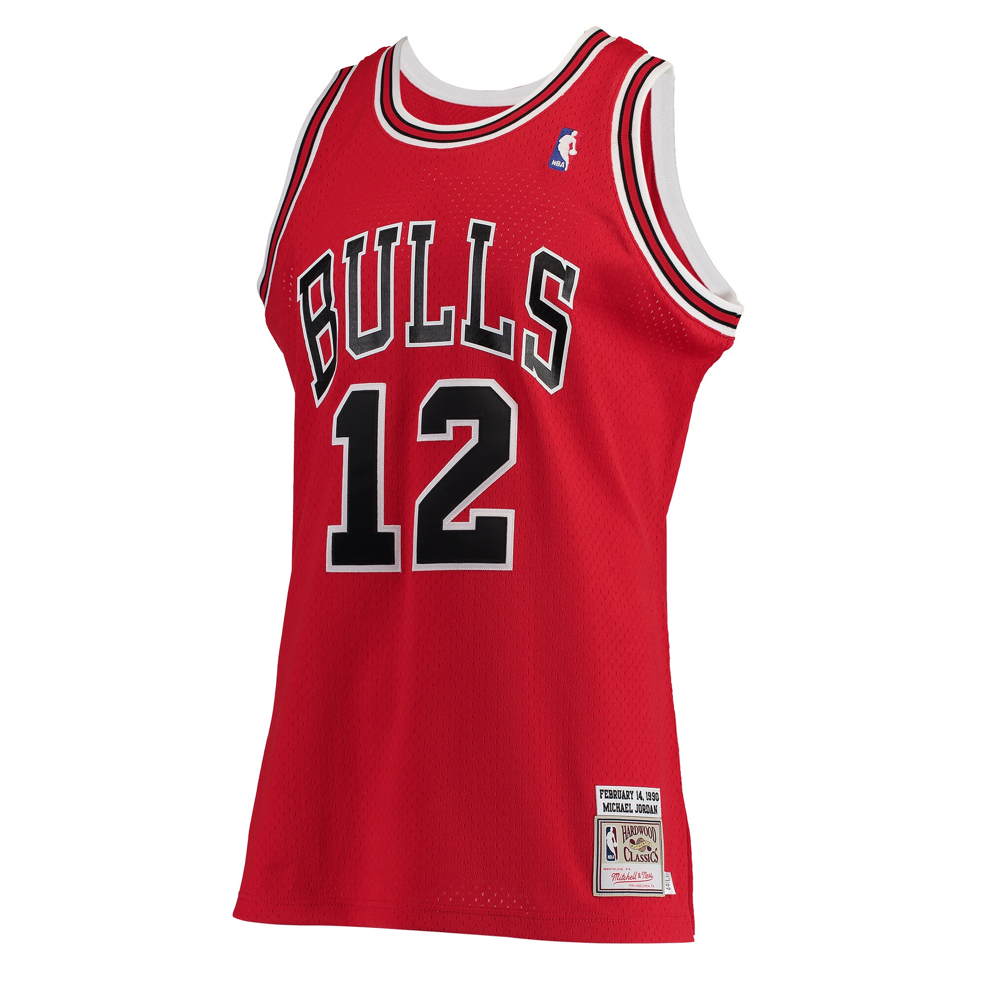 Michael Jordans Chicago Bulls Mitchell & Ness Hardwood Classics #12 Authentic Jersey - Red