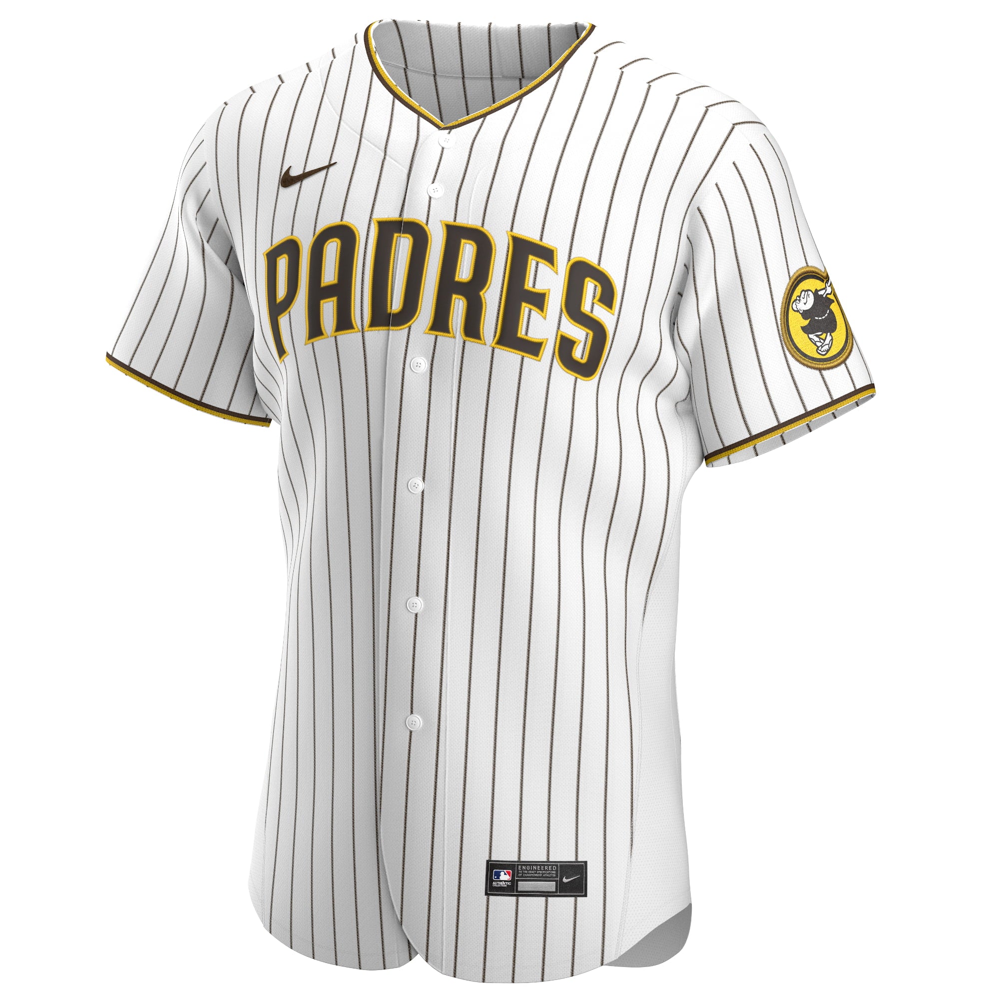 Men's Nike Fernando Tat-s Jr. White/Brown San Diego Padres Home Authentic Player Jersey