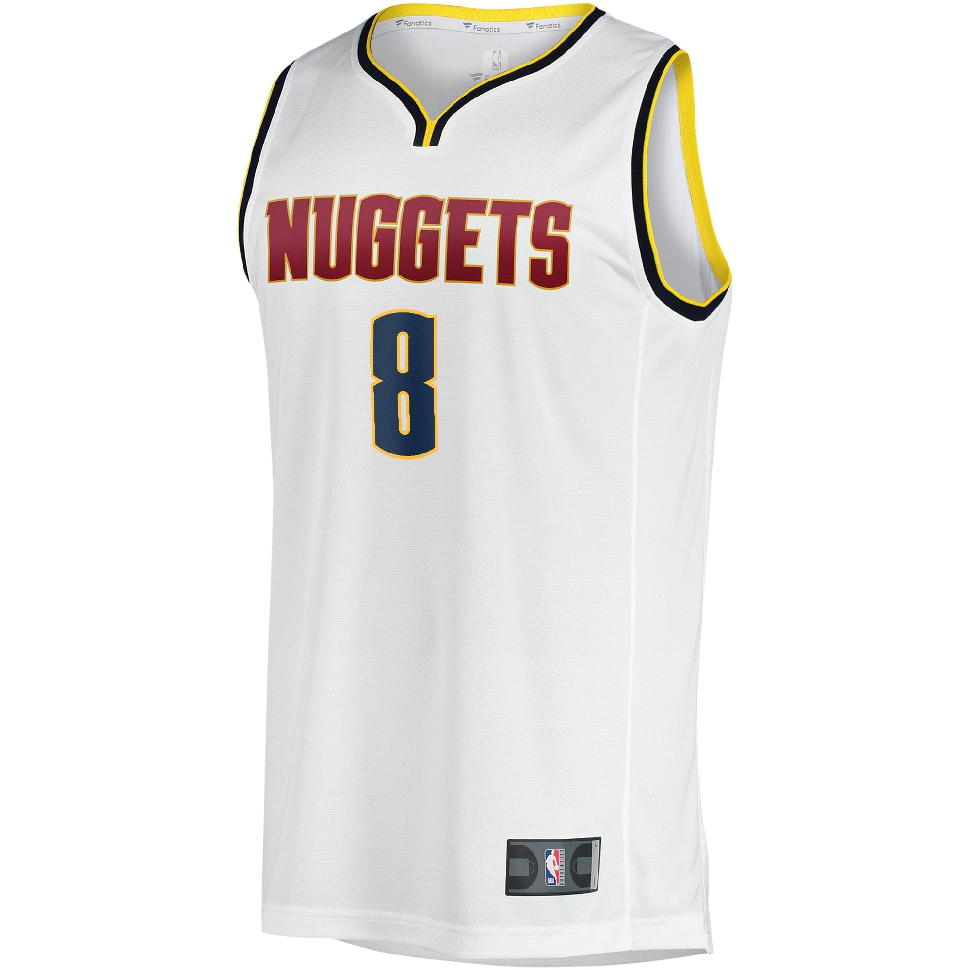 Youth Fanatics Branded Peyton Watson White Denver Nuggets Fast Break Player Jersey - Association Edition