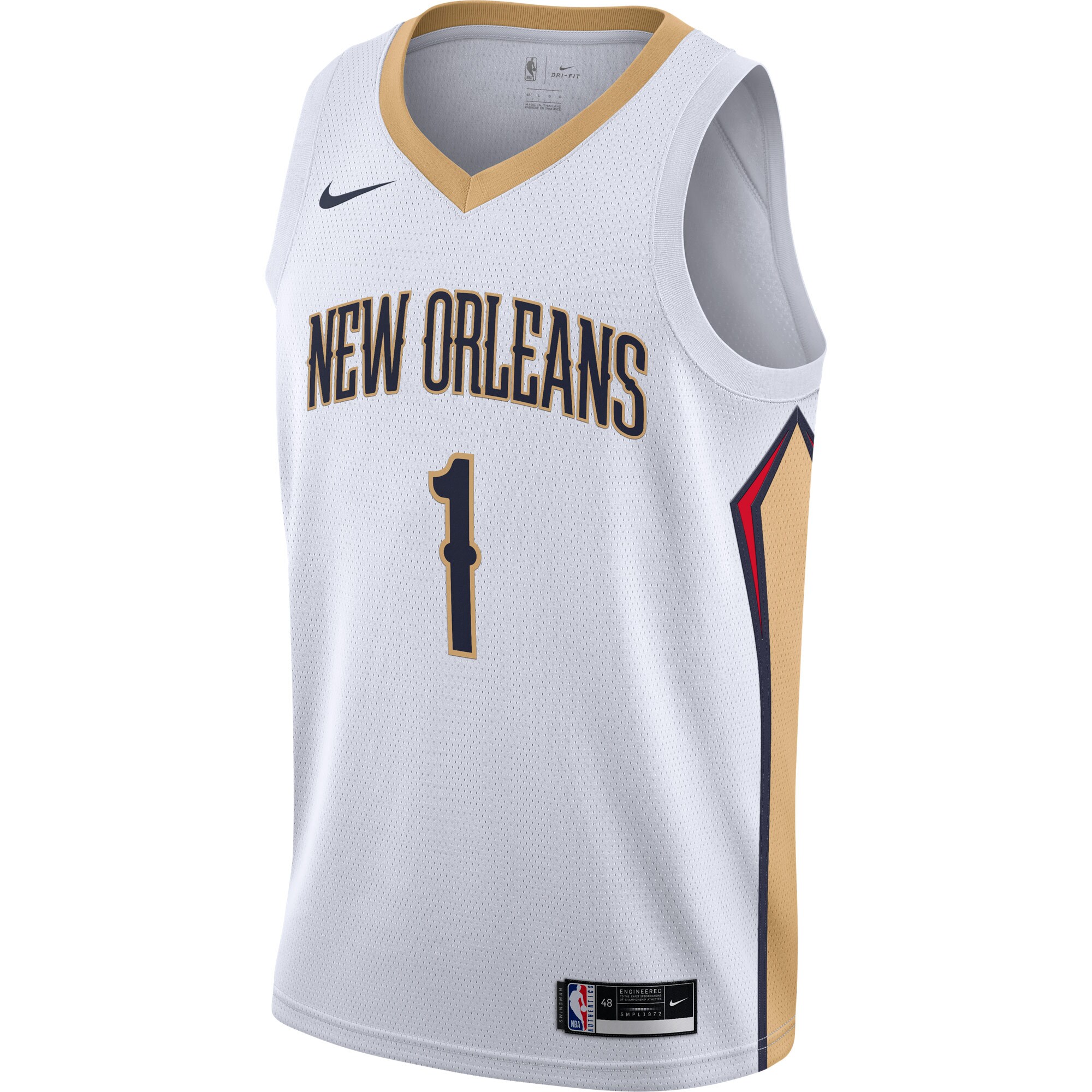Zion Williamson New Orleans Pelicans Nike Swingman Jersey - White - Association Edition