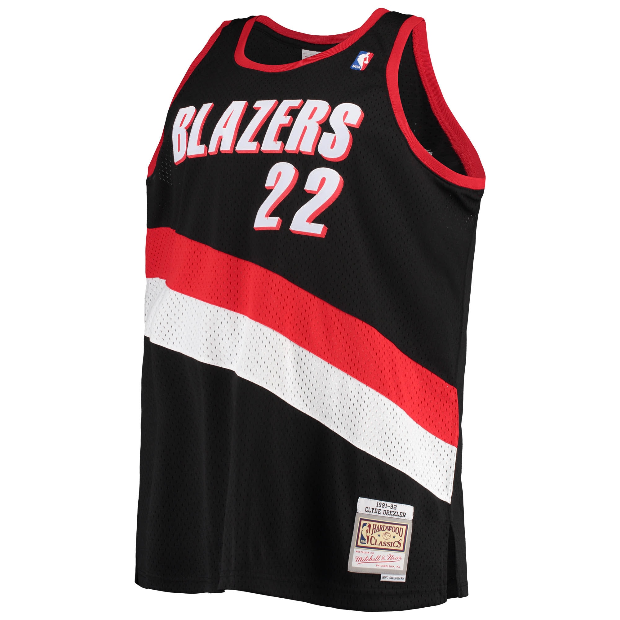 Clyde Drexler Portland Trail Blazers Mitchell & Ness Big & Tall Hardwood Classics Swingman Jersey - Black