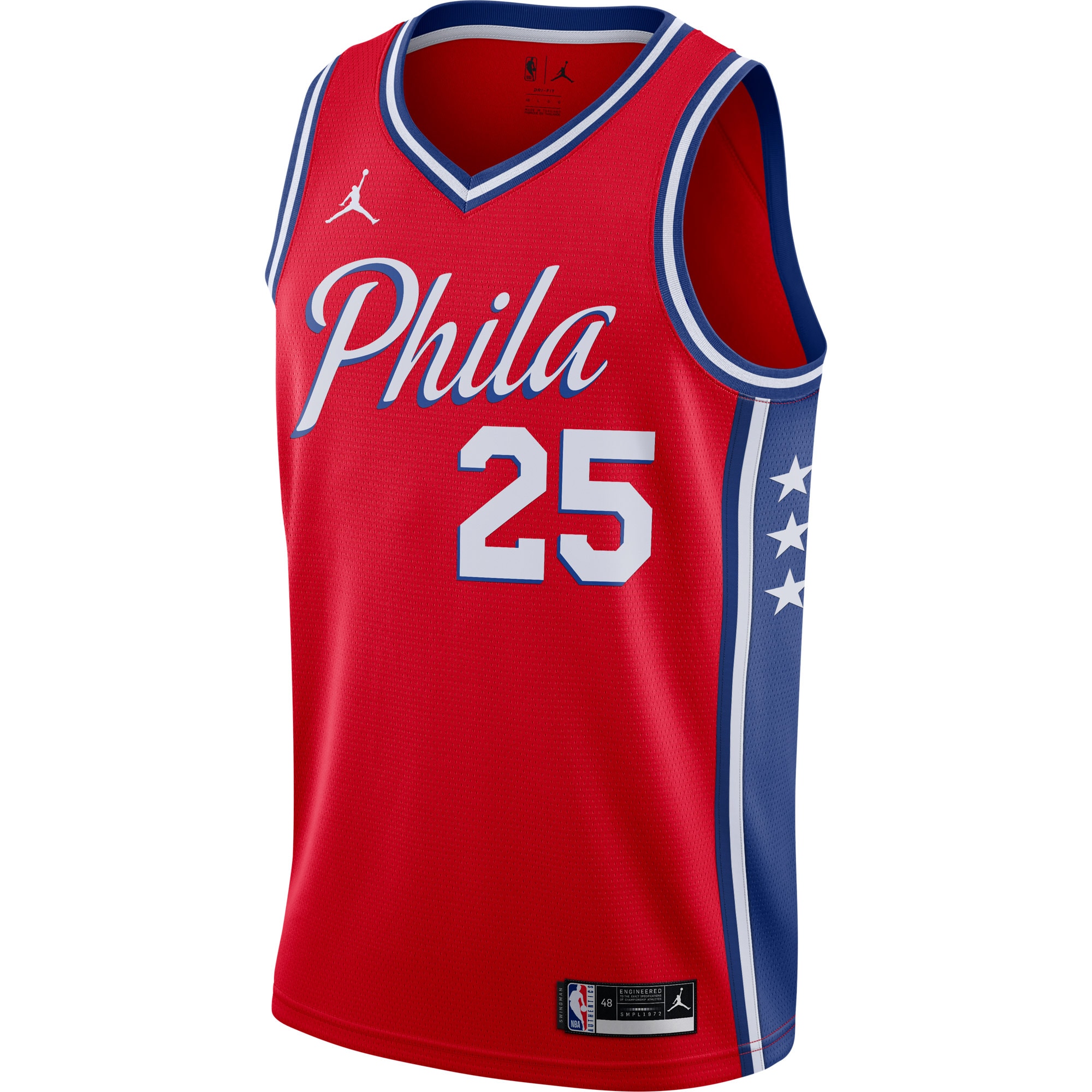 Ben Simmons Philadelphia 76ers Jordans Brand 2020/21 Swingman Jersey - Statement Edition - Red