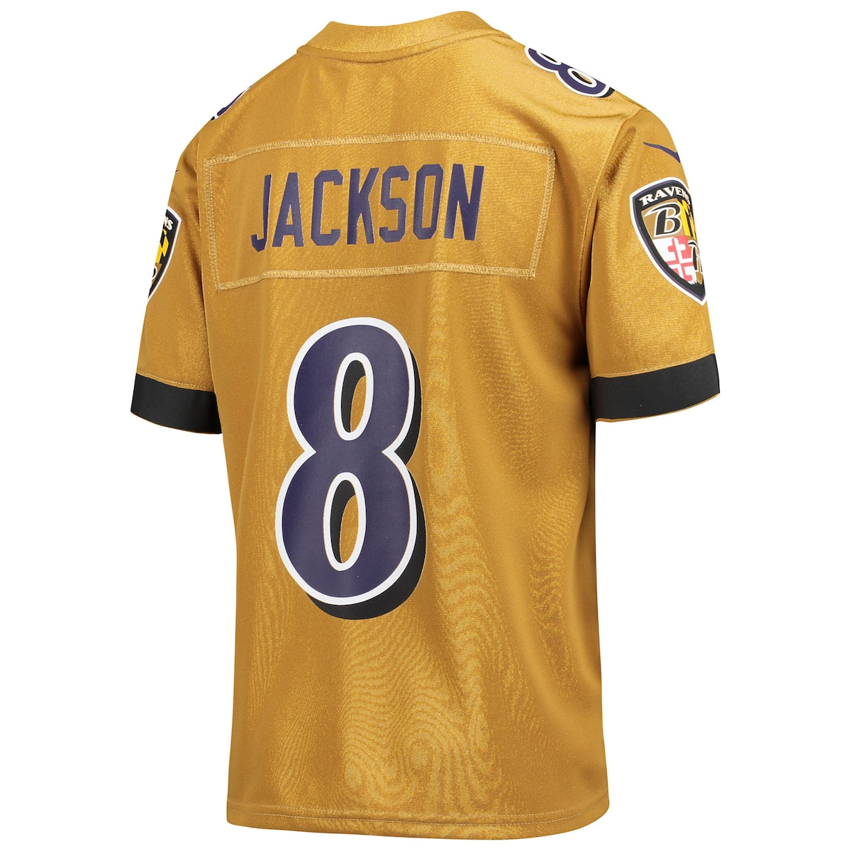 Boys' Grade School Lamar Jackson Nike Ravens Inverted Game Jersey - Gold