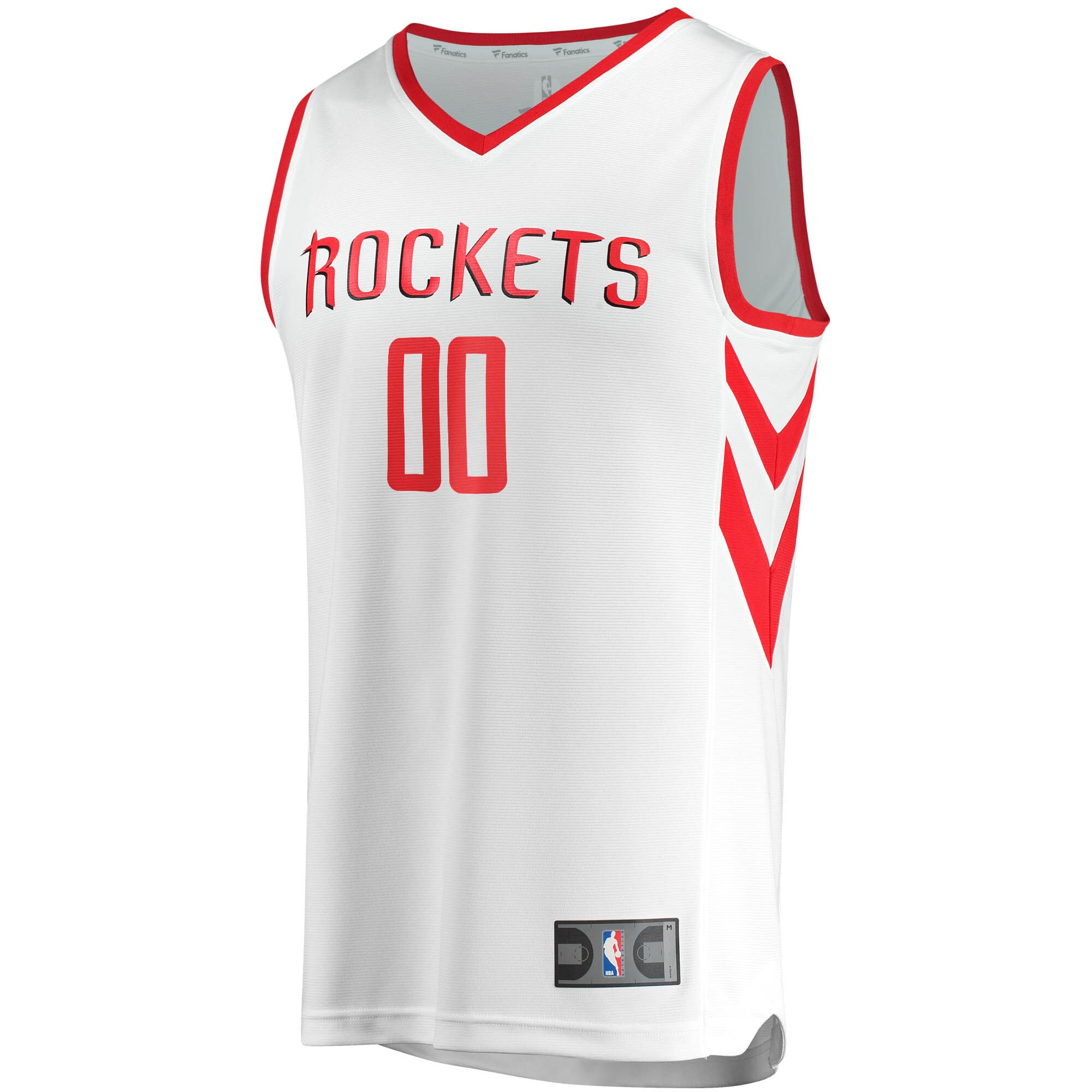 Houston Rockets Fanatics Branded Fast Break Custom Replica Jersey White - Association Edition