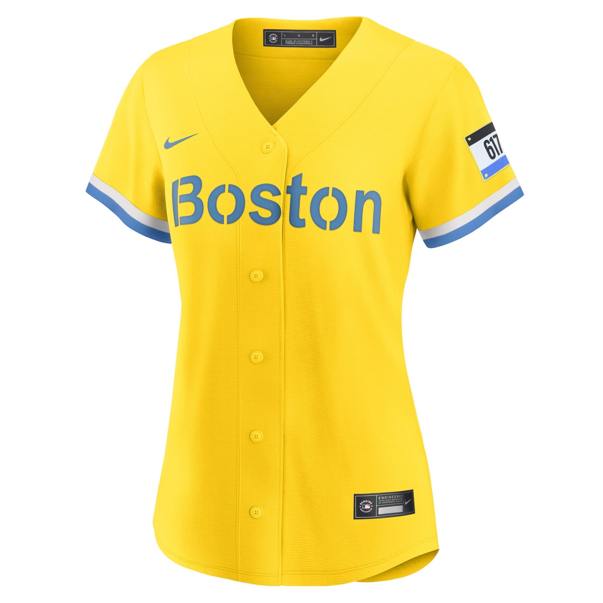 Women's Nike Rafael Devers Gold Boston Red Sox City Connect Replica Player Jersey