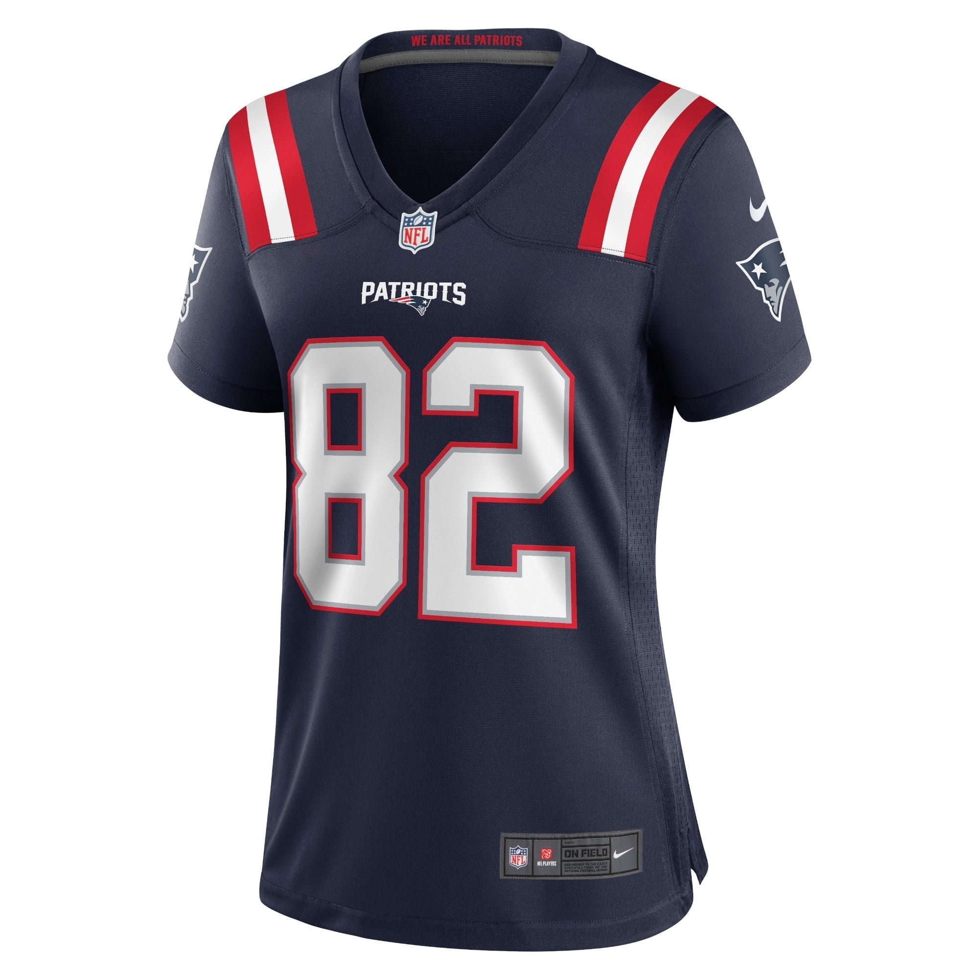 Women's Nike Tre Nixon Navy New England Patriots Player Game Jersey