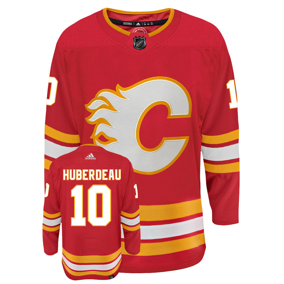 Jonathan Huberdeau Calgary Flames Adidas Primegreen Authentic NHL Hockey Jersey